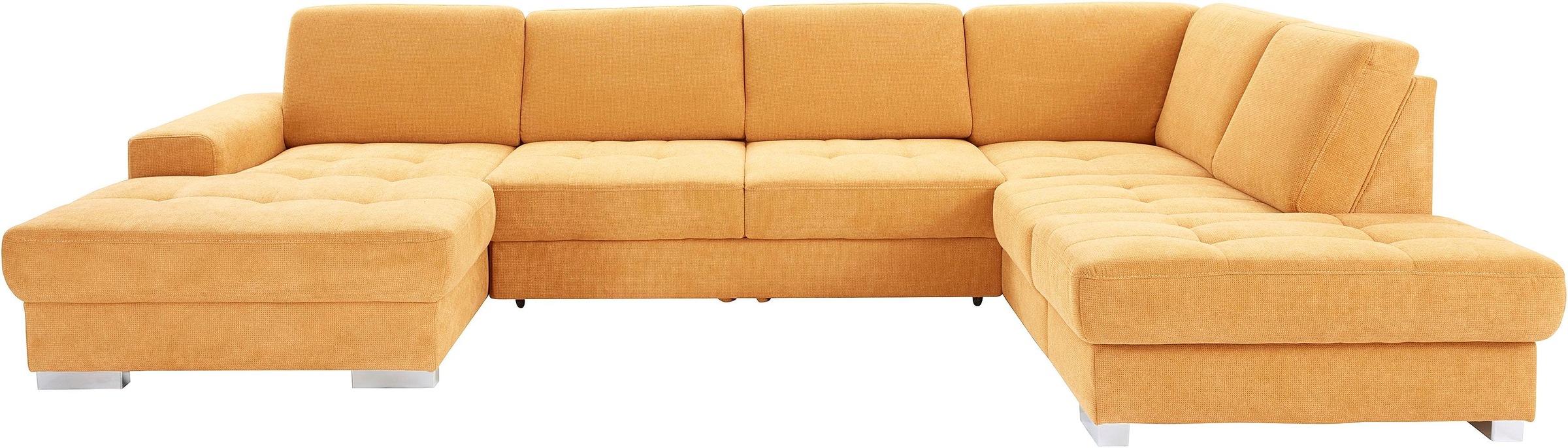 sit&more Wohnlandschaft »Santorini U-Form«, mit Federkern und Sitztiefenverstellung, wahlweise mit Bettfunktion