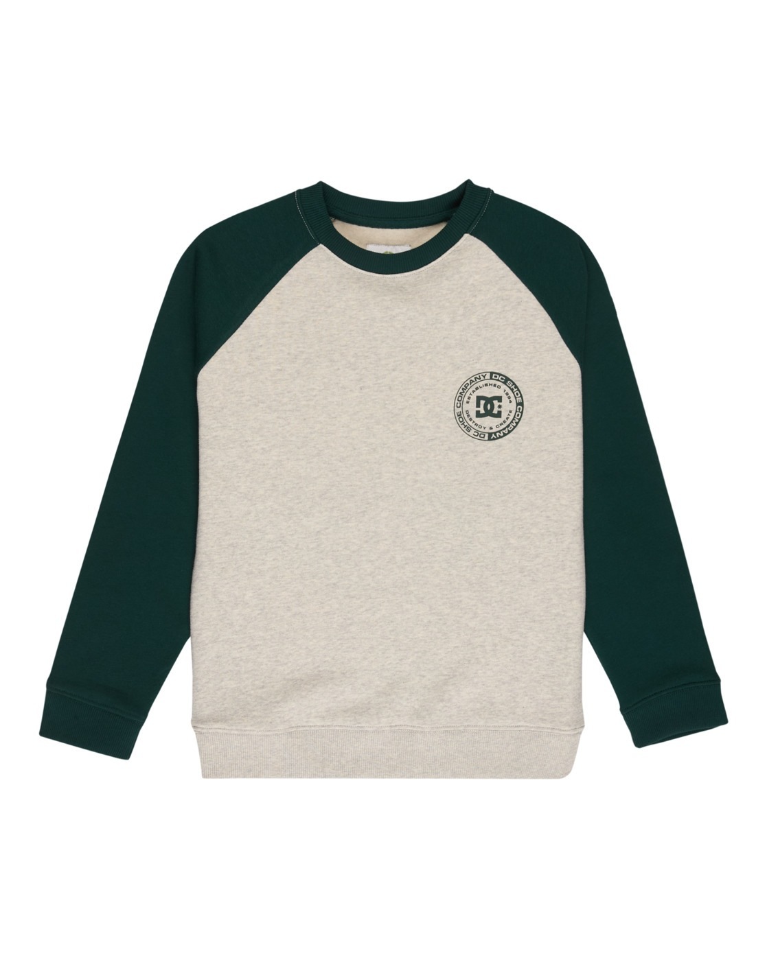 DC SHOES Jungen Sweatshirt "DC Corpo Raglan"ponderosa pine, Gr. 14, 55% Baumwolle, 25% Baumwolle, 20% Polyester, Sweatshirts