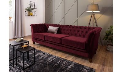 Chesterfield-Sofa »Dover«, aufwändige Knopfheftung in Chesterfield-Optik