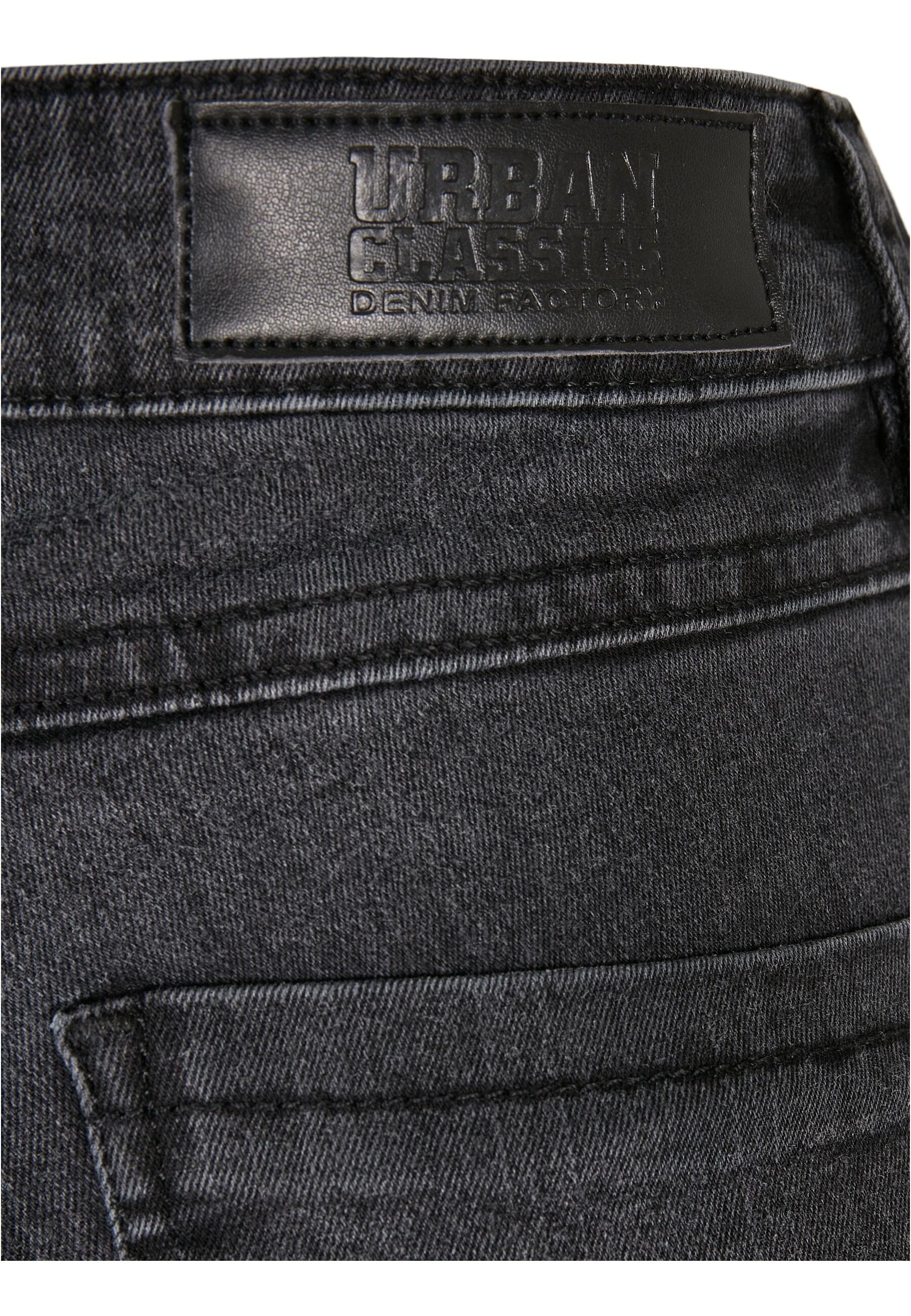 URBAN CLASSICS Bequeme Jeans »Urban Classics Damen Ladies High Waist Flared Denim Pants«, (1 tlg.)