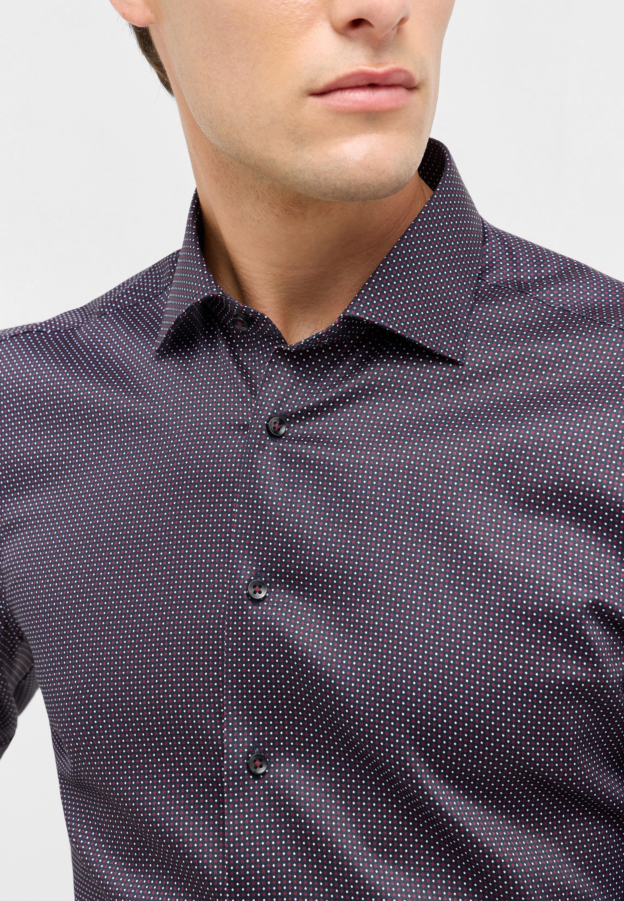 Eterna Langarmhemd »SLIM FIT« NON IRON (bügelfrei)