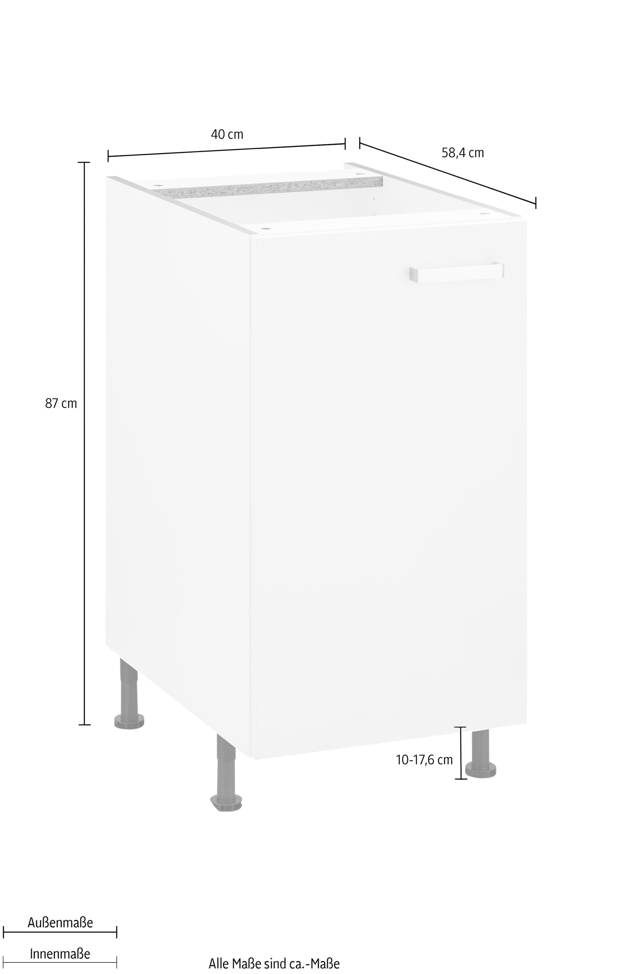 OPTIFIT Unterschrank "Parma", Breite 40 cm