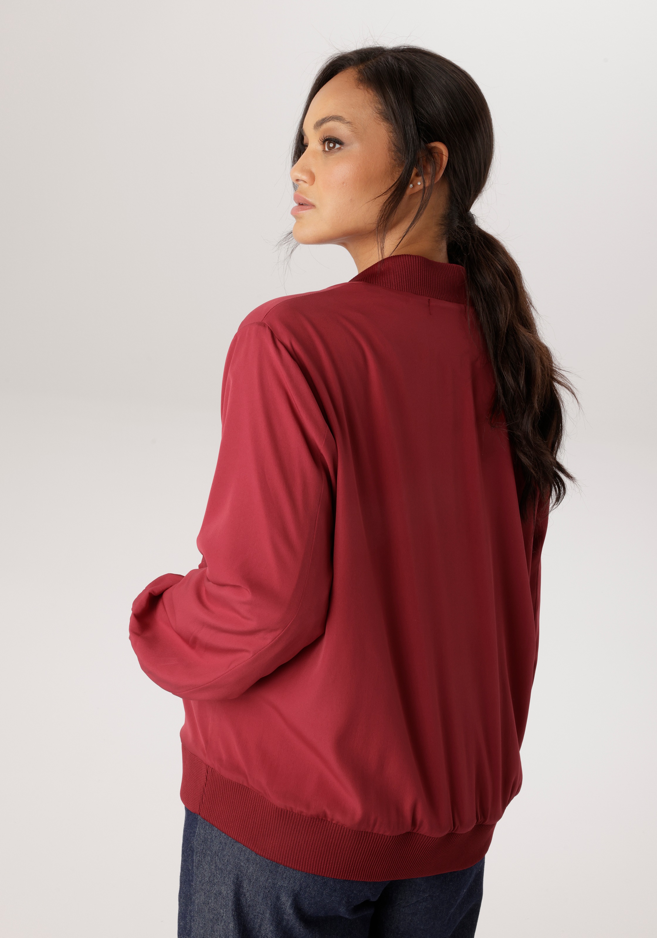 Aniston PLUS Blouson In Crepe-Qualität - NEUE KOLLEKTION günstig online kaufen