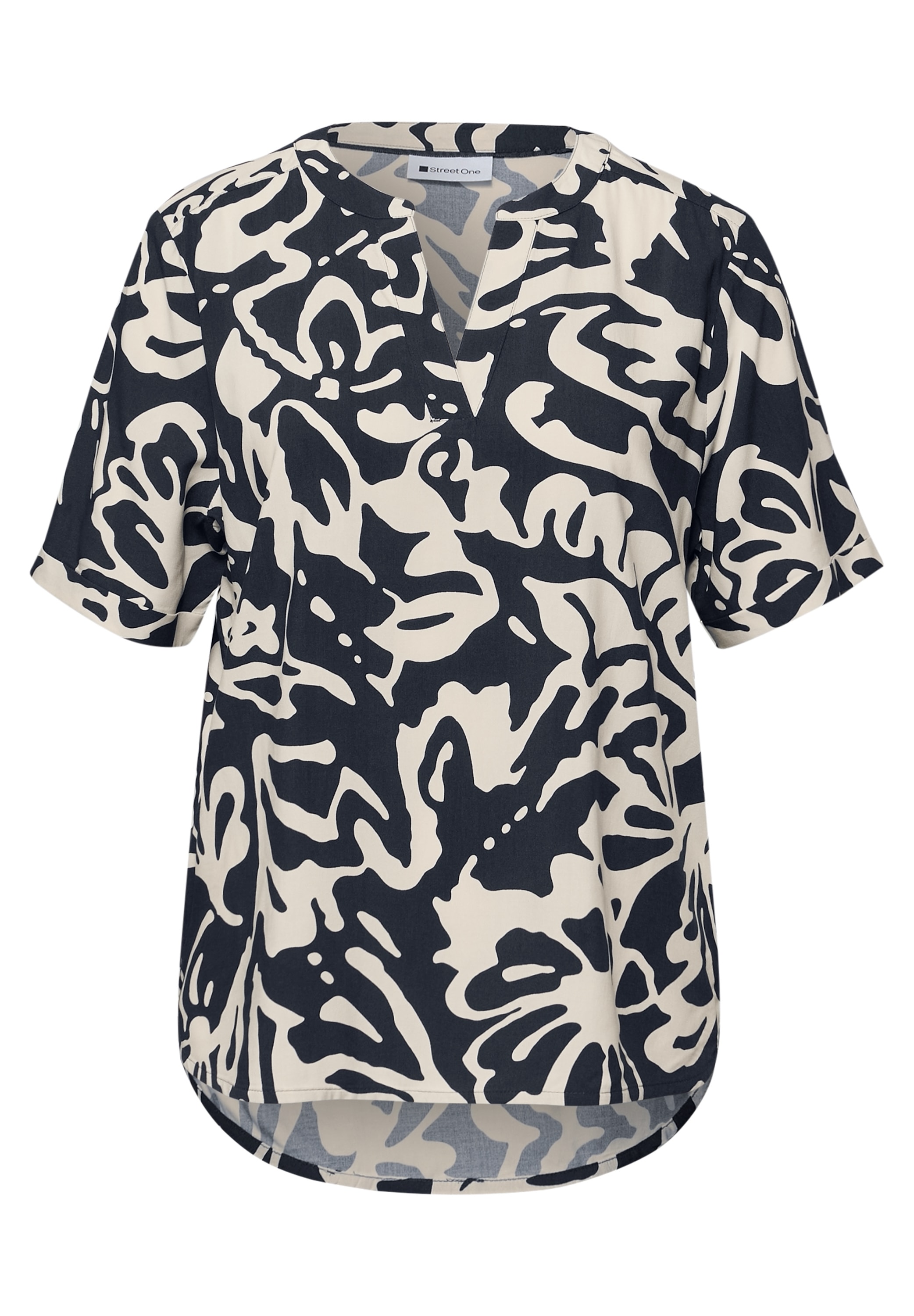STREET ONE Hemdbluse mit Blumenmuster