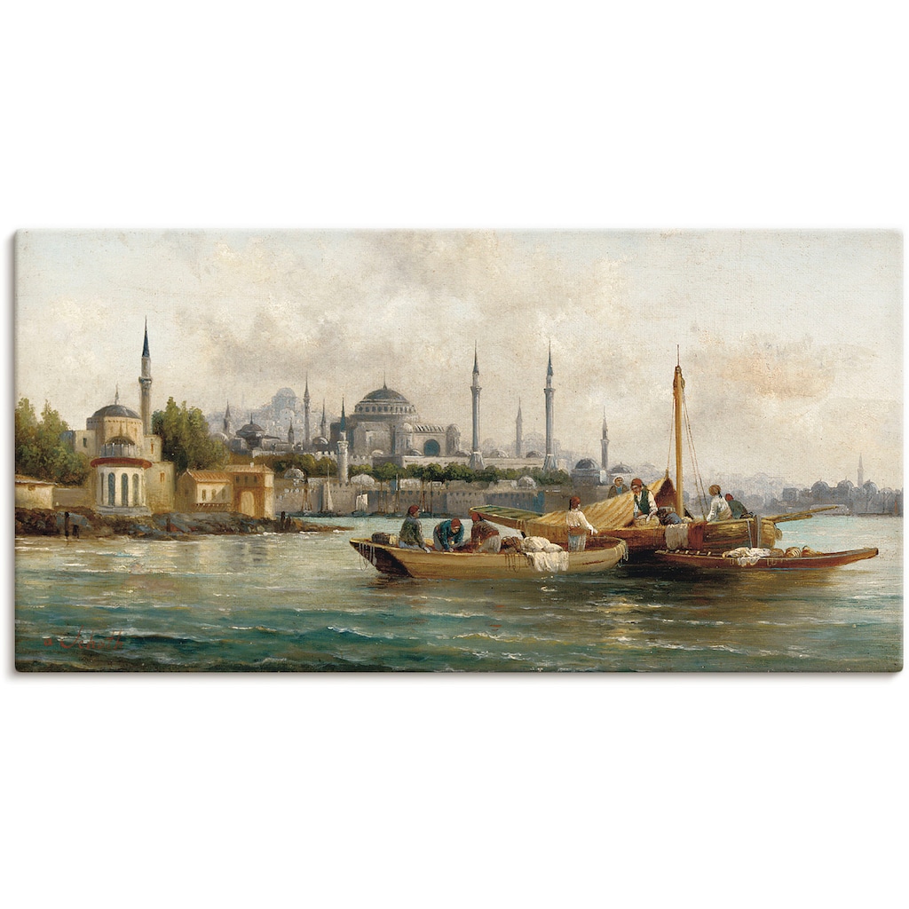 Artland Wandbild »Handelsschiffe vor Hagia Sophia«, Boote & Schiffe, (1 St.)