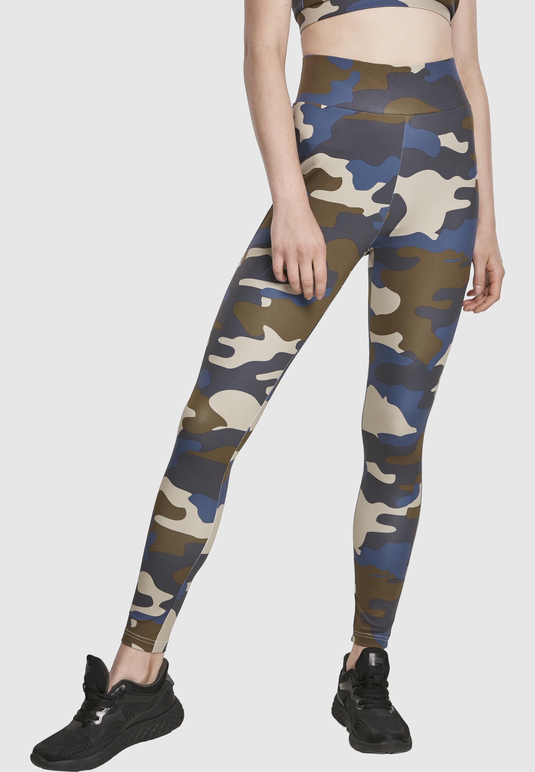 URBAN CLASSICS Leggings »Urban Classics Damen Ladies High Waist Camo Tech Leggings«