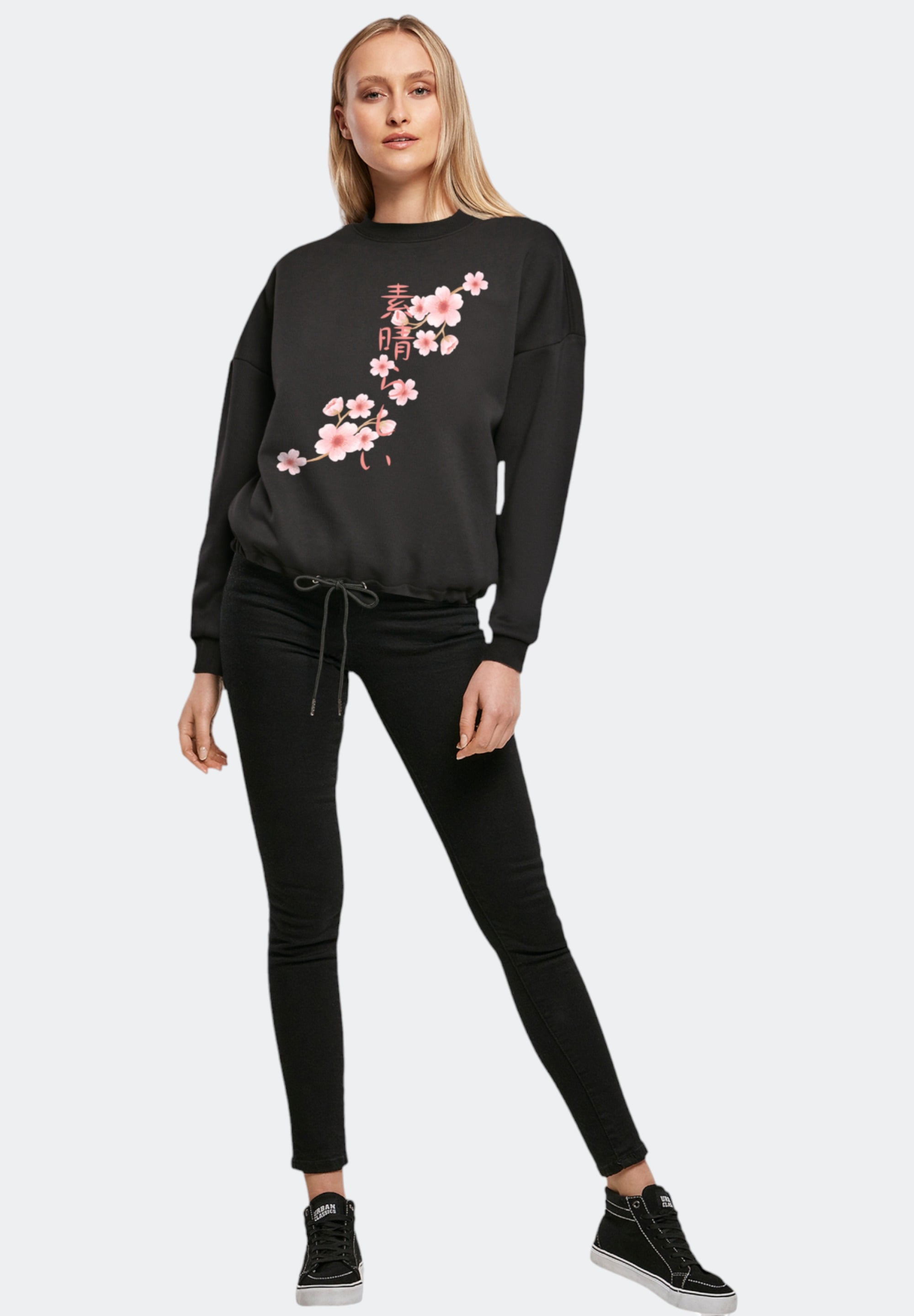 F4NT4STIC Sweatshirt »Kirschblüten Asien«, Print
