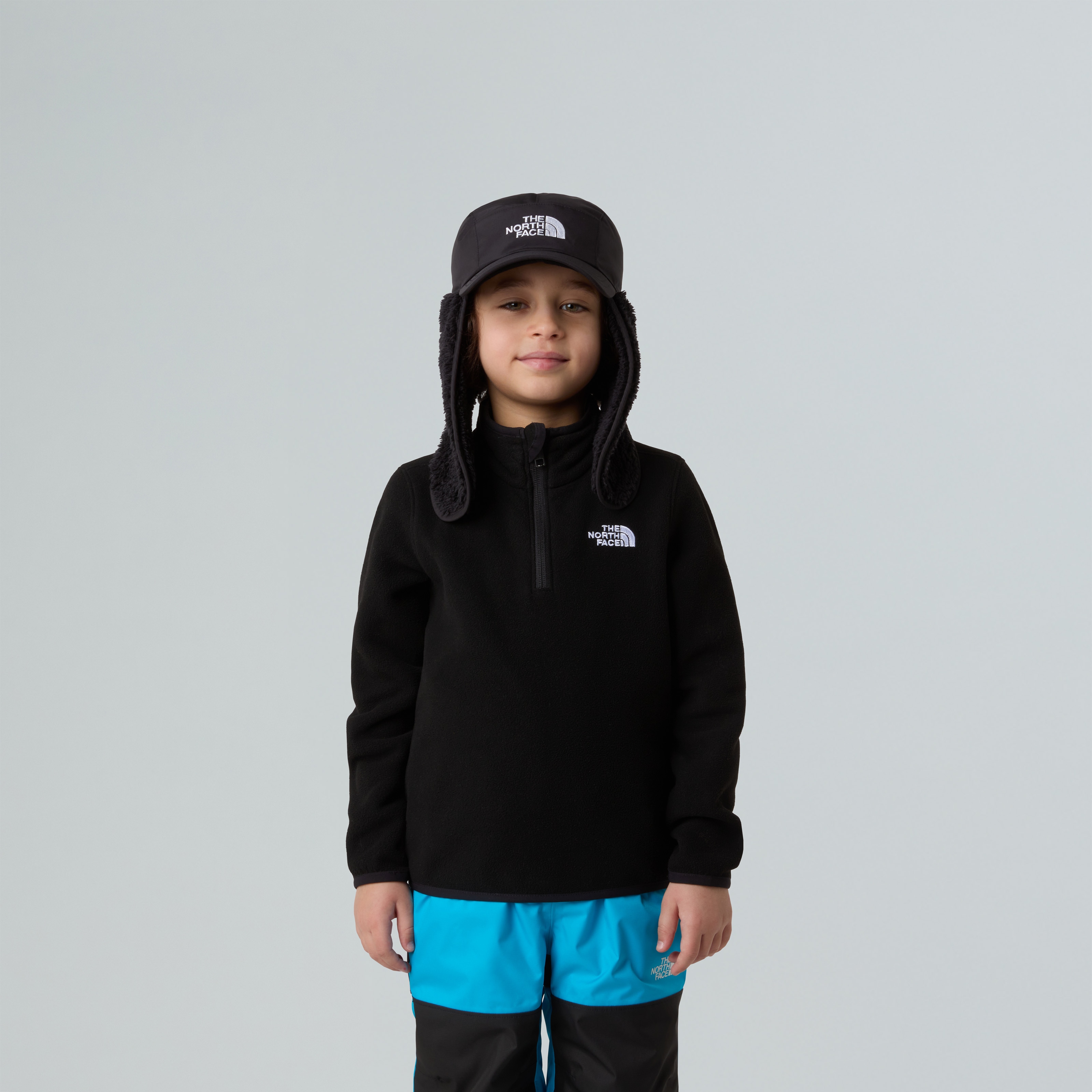 The North Face Strickfleece-Pullover aus Polyester, mit Stehkragen, mit Kinnschutz