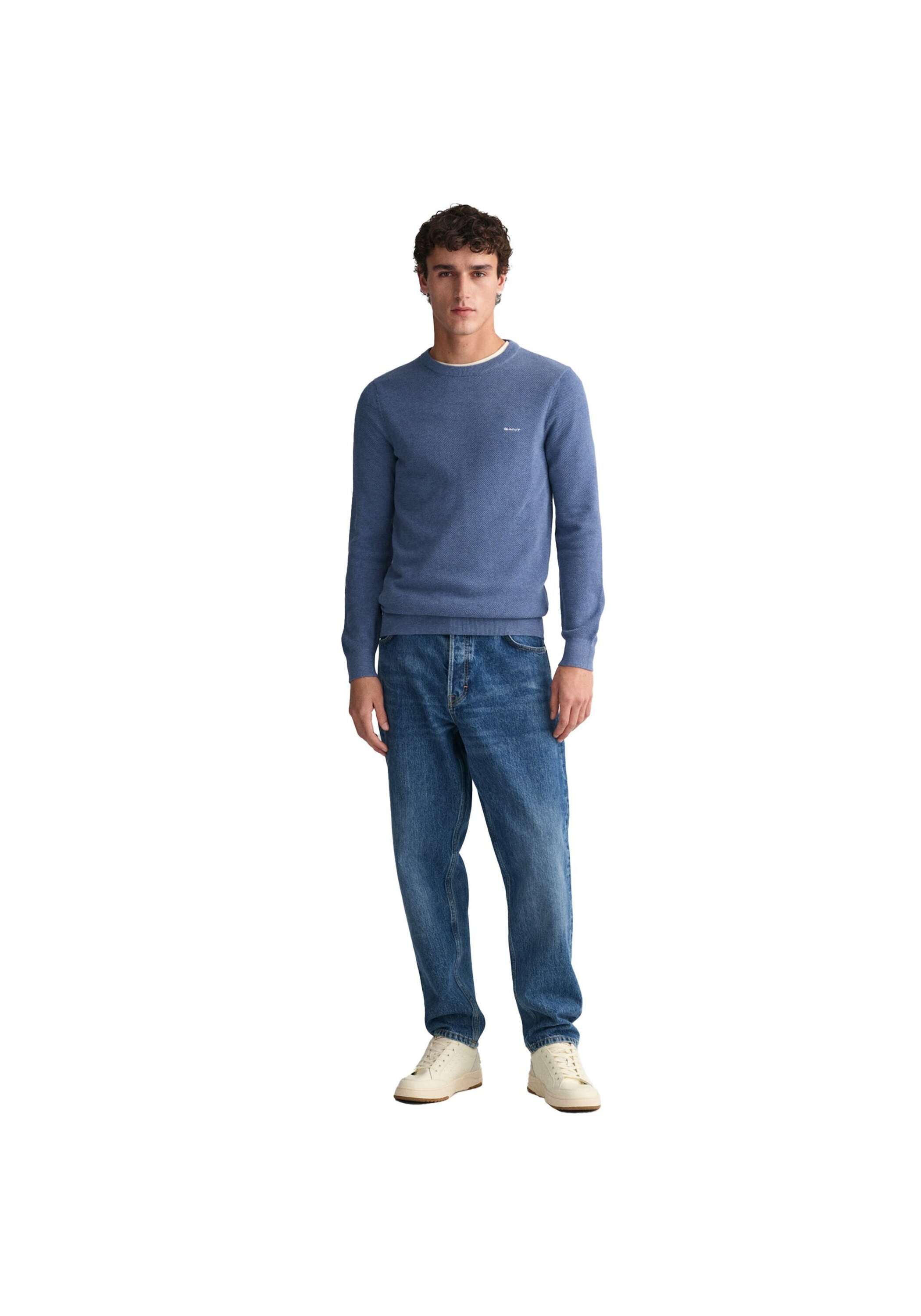 Gant Sweater »Strickpullover COTTON PIQUE C-NECK«