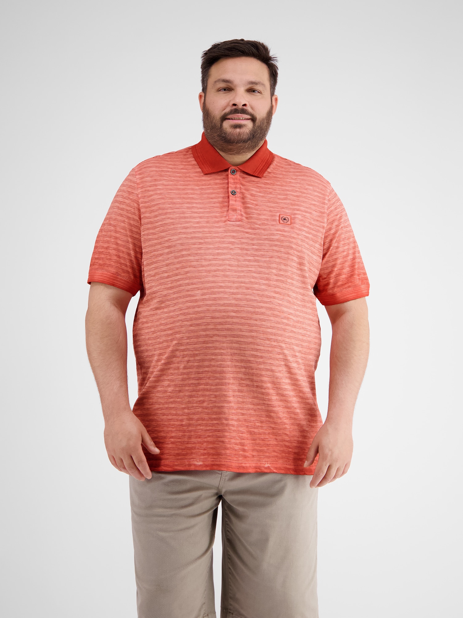 LERROS 1100000002199 "Gestreiftes Poloshirt in Großen Größen"