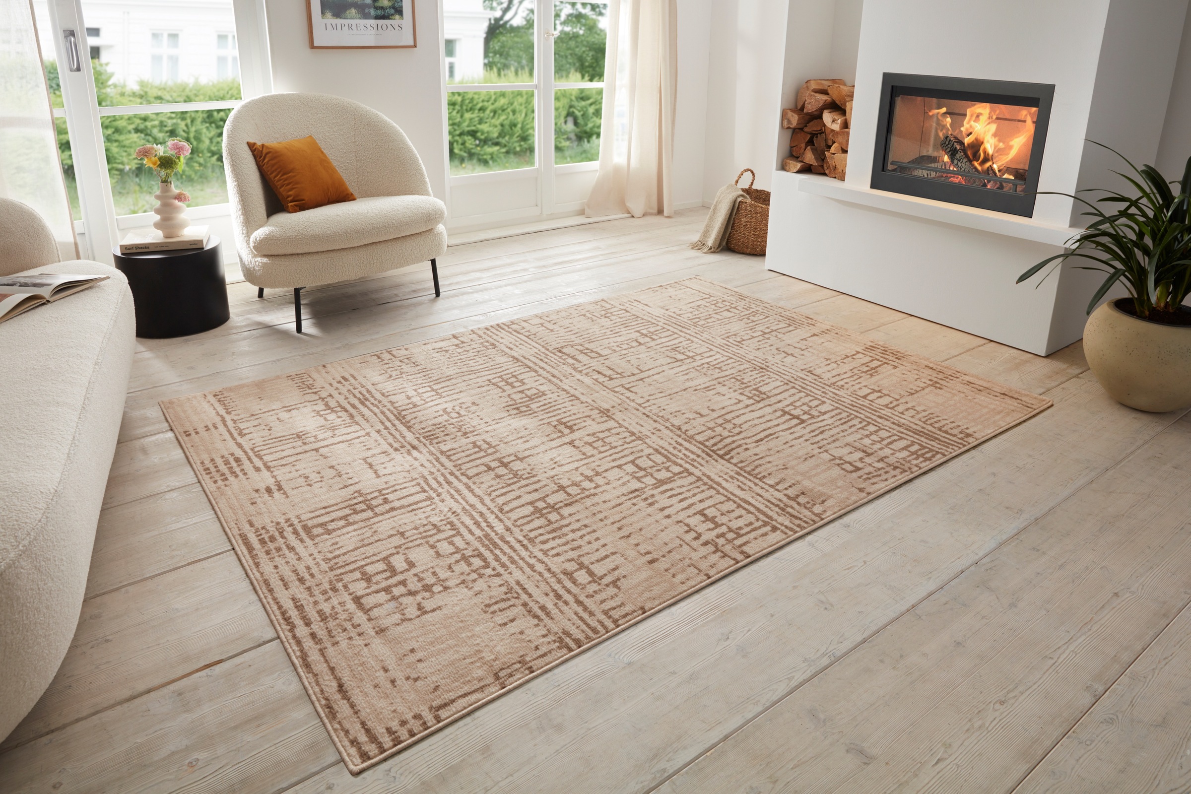 HANSE Home Teppich »Sole«, rechteckig, 8 mm Höhe, Kurzflor, Läufer, Vintage, Wohnzimmer, Schlafzimmer, Esszimmer, Flur