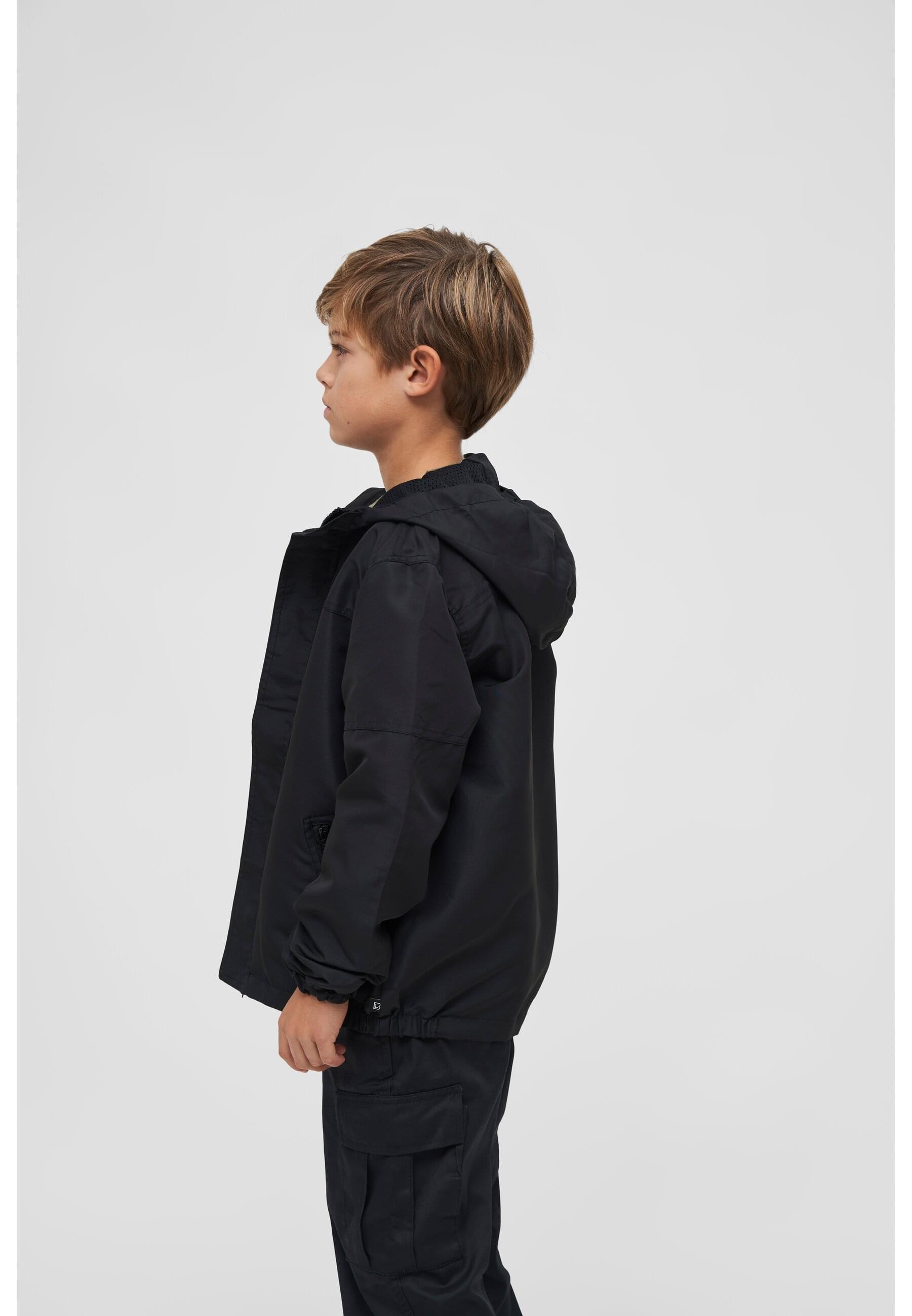 Brandit Allwetterjacke »Brandit Herren Kids Summer Windbreaker Frontzip«, (1 St.), mit Kapuze