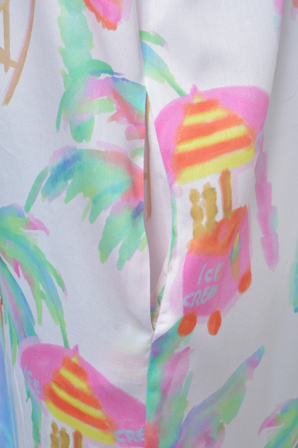 Milano Italy Sommerkleid Eingrifftaschen mit Taschen