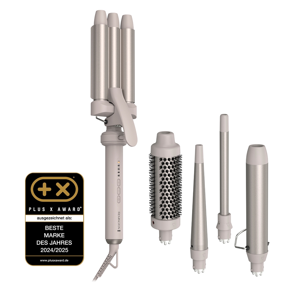 Remington Haarstyler »Trendology 5-in-1 Multistyler(CI41MS5)« Keramik-Beschichtung 5 auswechselbare Aufsätze, 5 digitale Heizstufen, Auto Memory Funktion