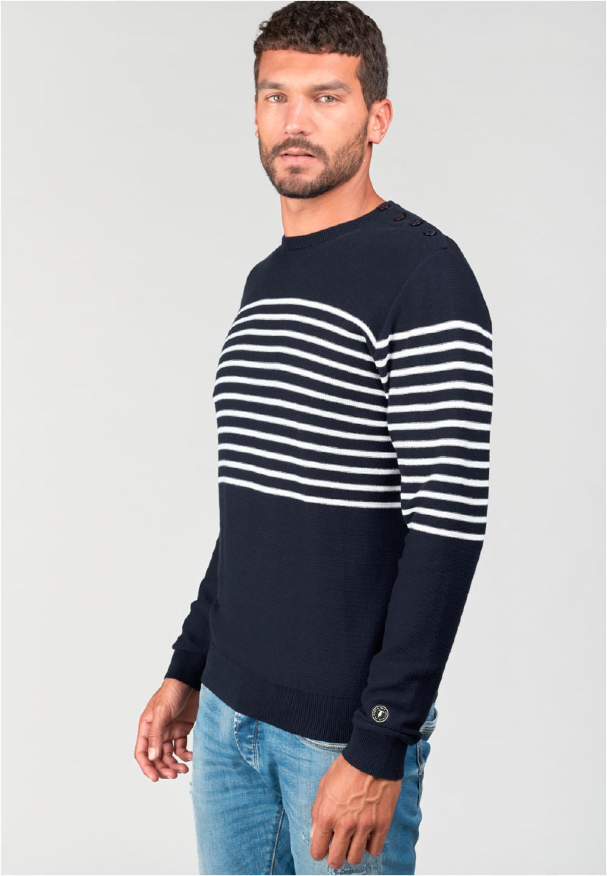 Le Temps Des Cerises Strickpullover »ORAS«, mit modischen Streifen