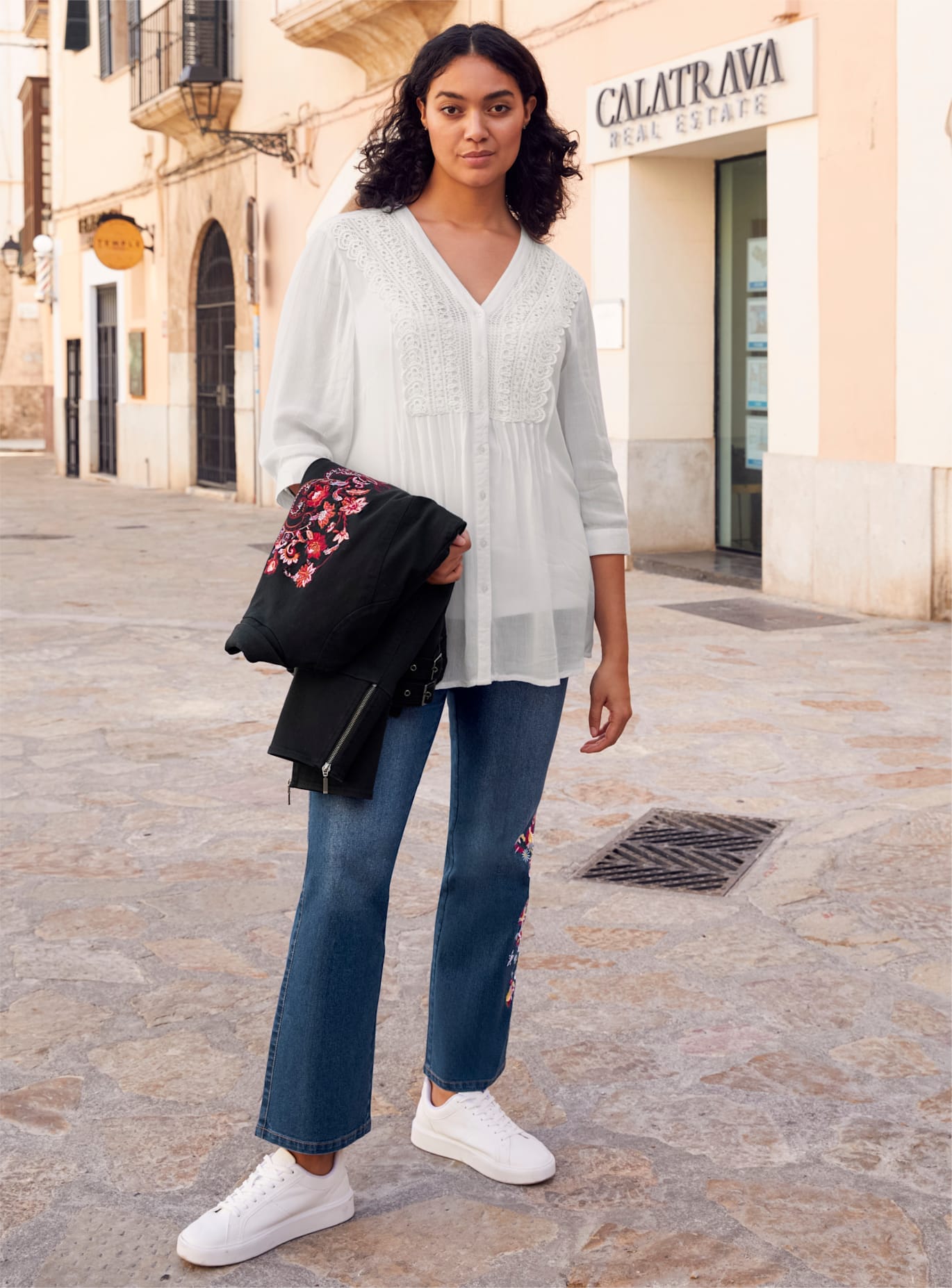 sheego by Joe Browns Crepebluse günstig online kaufen