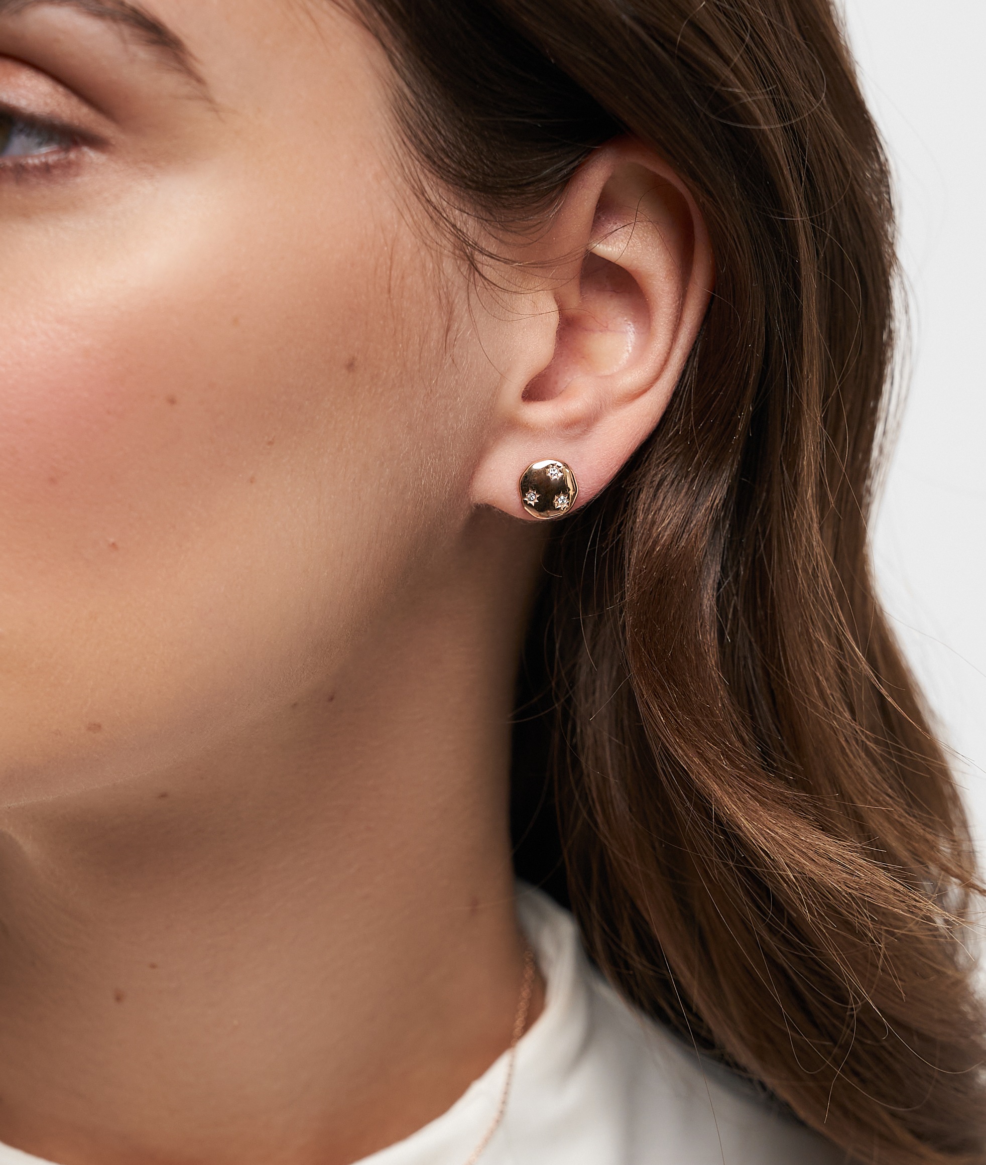 Paar Ohrstecker TAMARIS "Schmuck Geschenk Ohrstecker mit funkelnden Steinchen Little Twinkle", roségoldfarben, kristallweiß, kristallweiß, Ohrringe, Damen, 10,5mm, Edelstahl, mit Zirkonia (synth.) 2