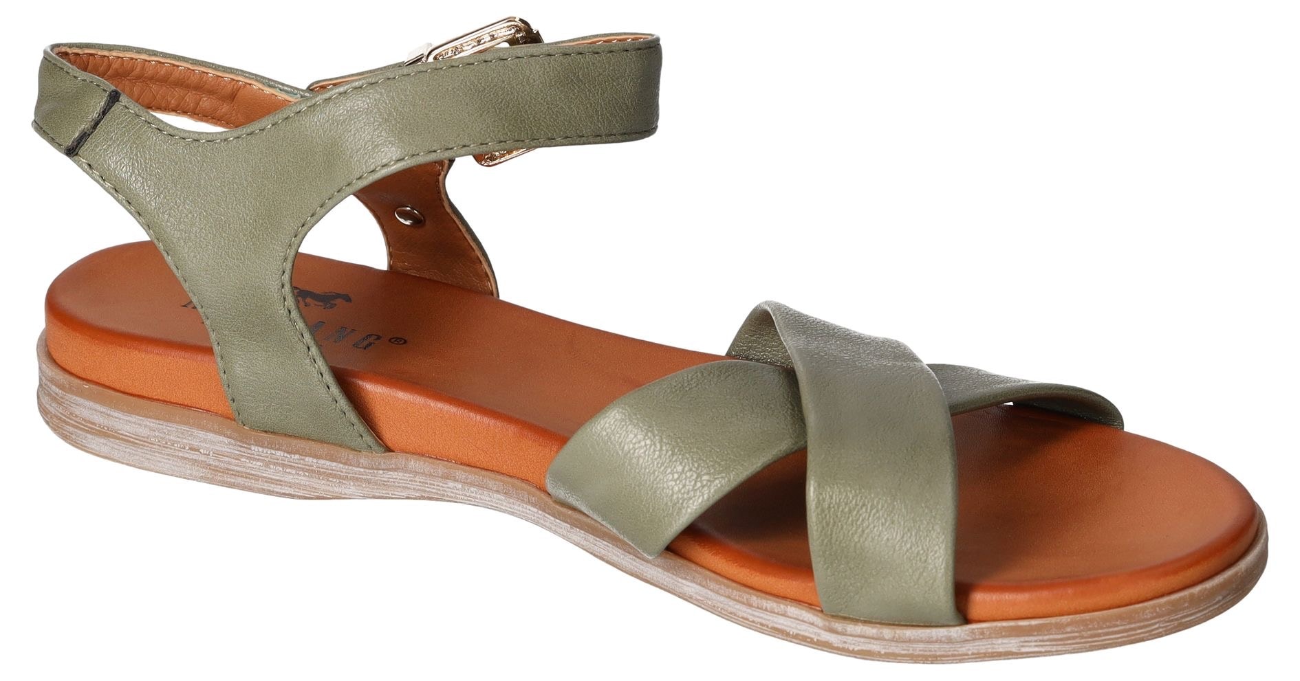 Mustang Shoes Sandale, Sommerschuh, Sandalette, Riemchensandale, mit breiten Riemen