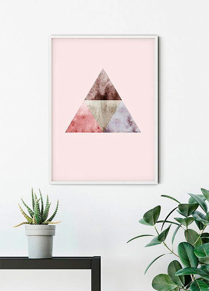 Thumbnail - Komar Bild "Triangles Top Red" Formen  Kunst 1 Stk. tlg. Wandbild zur Dekoration - ohne Rahmen