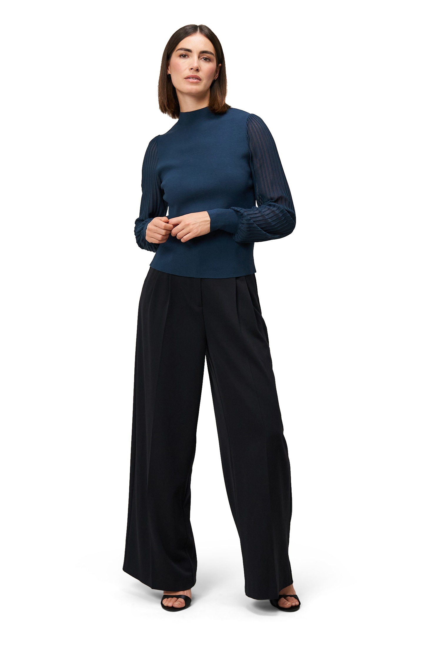 Zero Strickpullover »Damen mit transparenten Ärmeln« 1 Stk. weiteres Detail