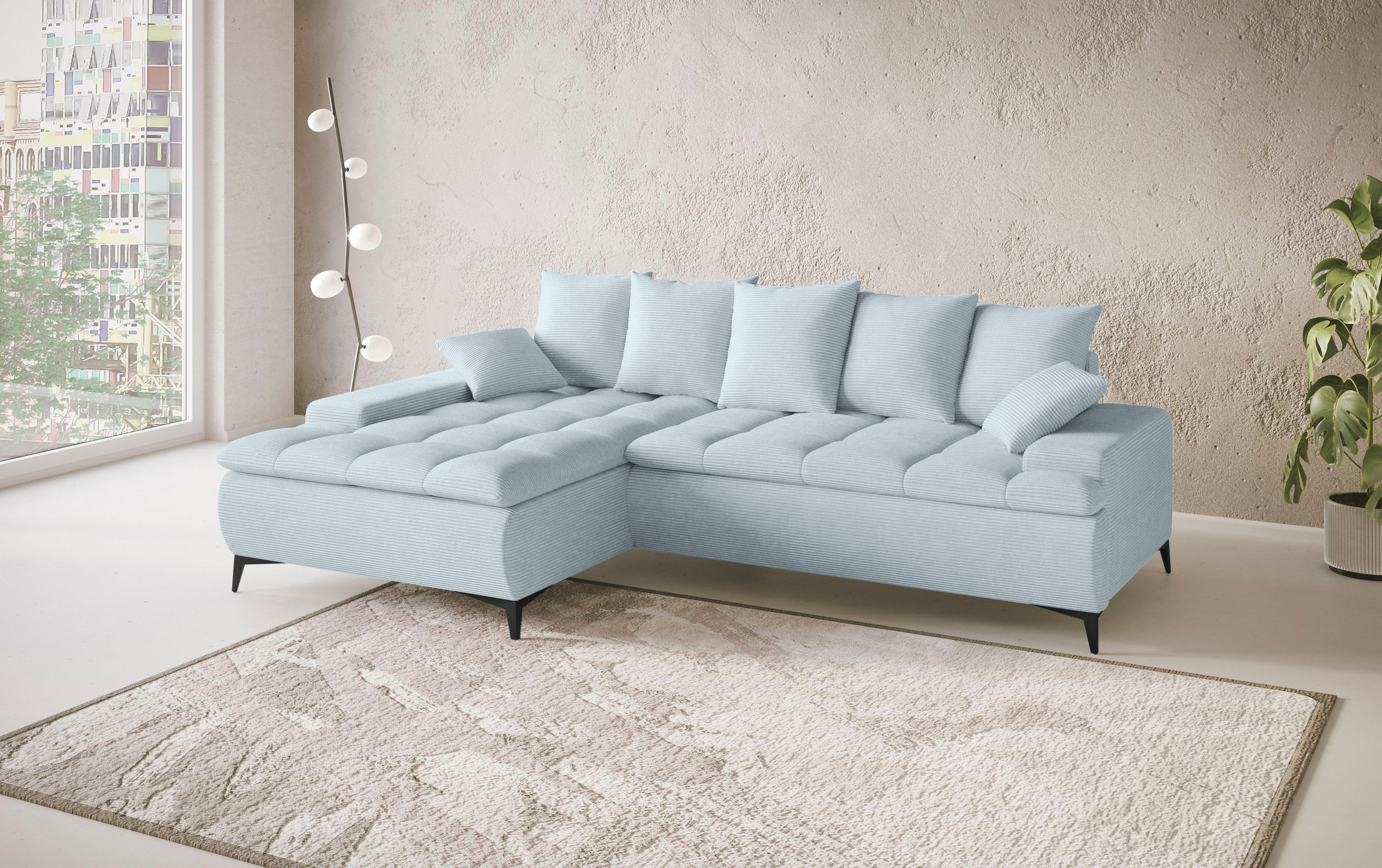 Mr. Couch Ecksofa »Haiti III, L-Form«, Mit Kaltschaum, bis 140 kg belastbar