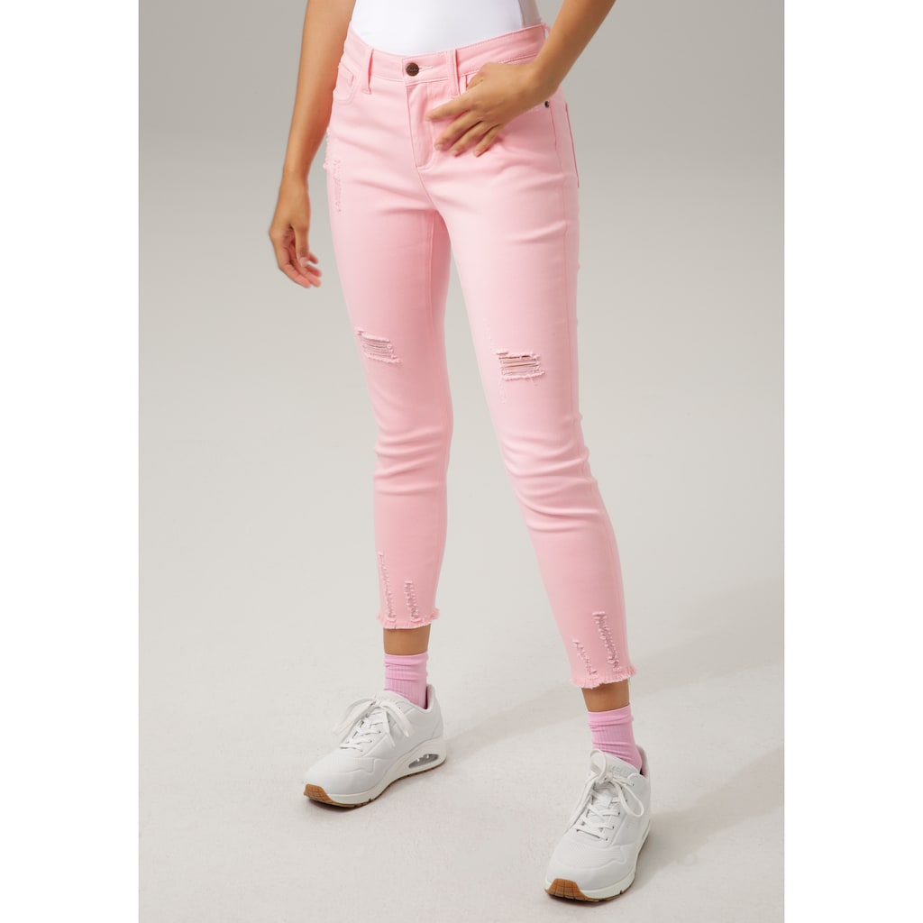 Aniston CASUAL Skinny-fit-Jeans mit Destroyed-Effekt
