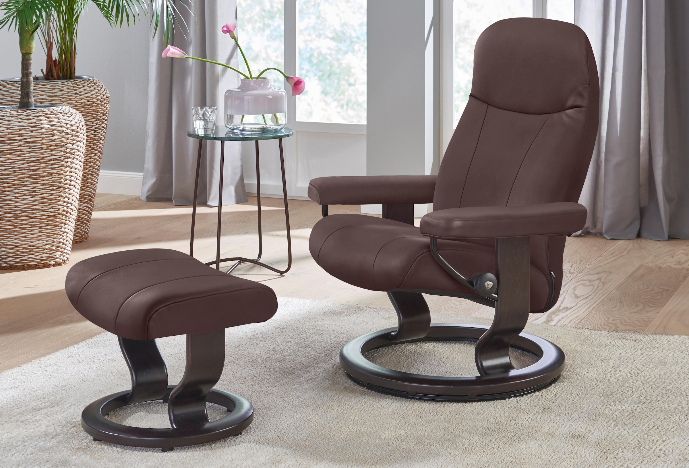 Stressless® Relaxsessel »Garda«, (Set, Relaxsessel mit Hocker), mit Hocker, günstig online kaufen