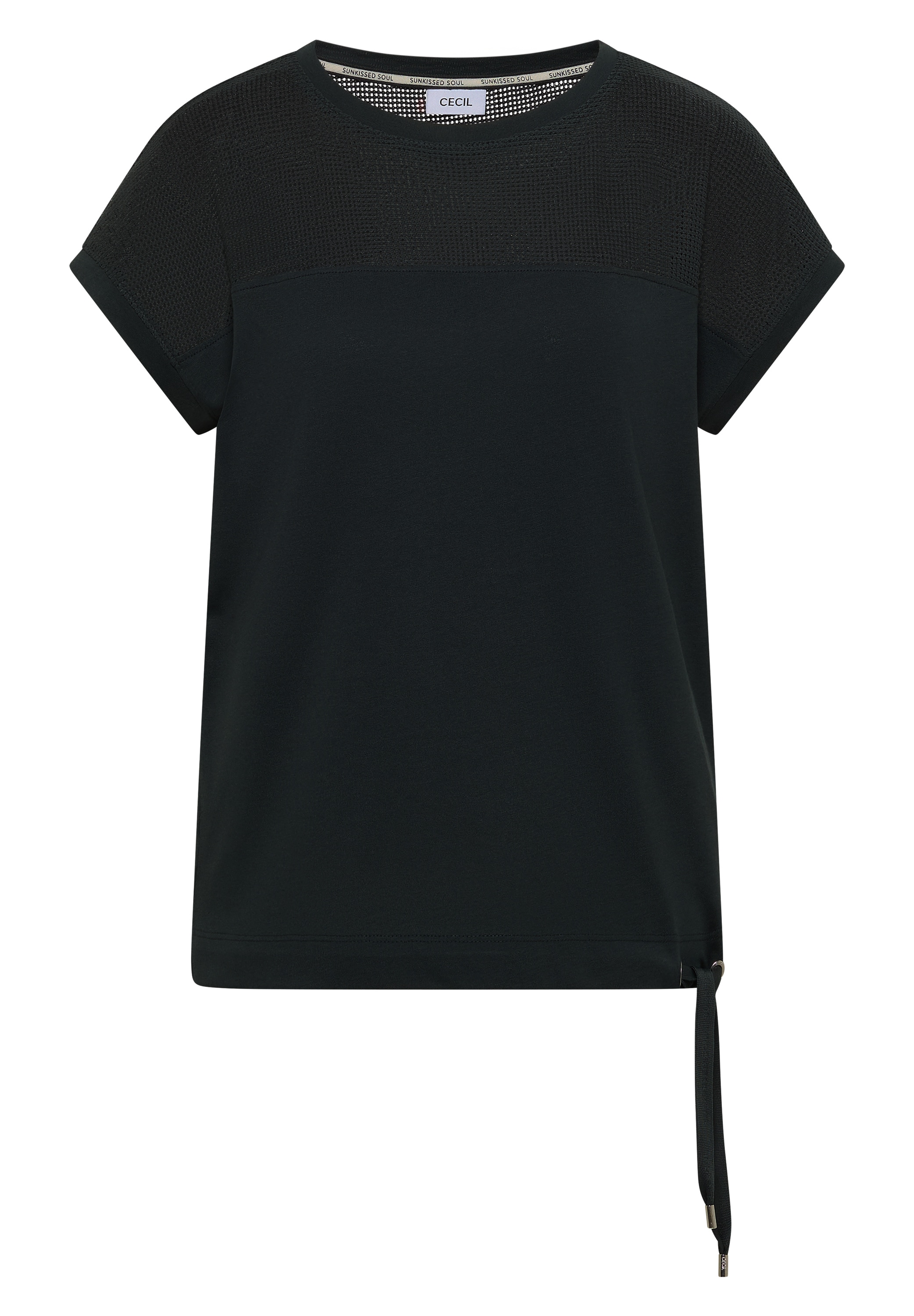 Cecil T-Shirt Sommerliche Leichtigkeit durch das Mesh-Detail