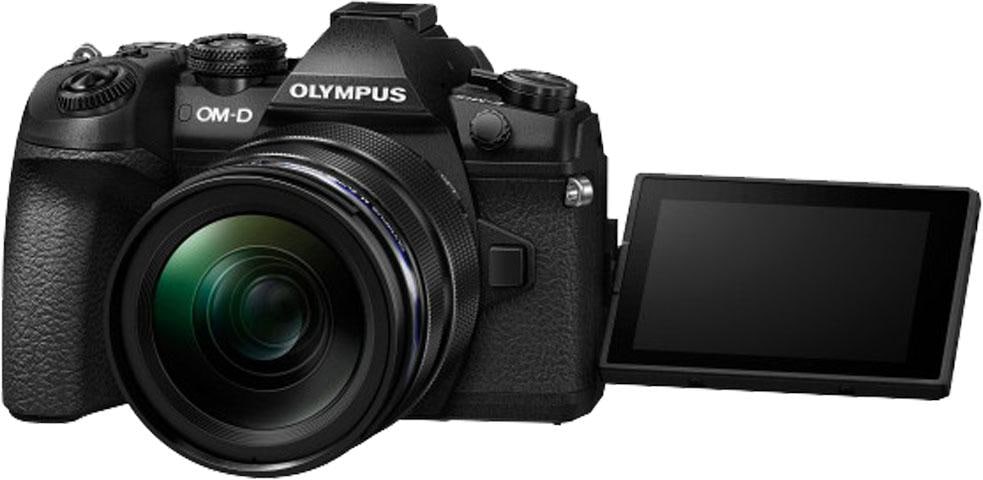 Olympus Systemkamera »OM-D E-M1 Mark BAUR Objektiv«, 12-40 (Wi-Fi), 20,4 MP, | Gesichtserkennung, mm WLAN 12-40mm HDR-Aufnahme II PRO, PRO inkl