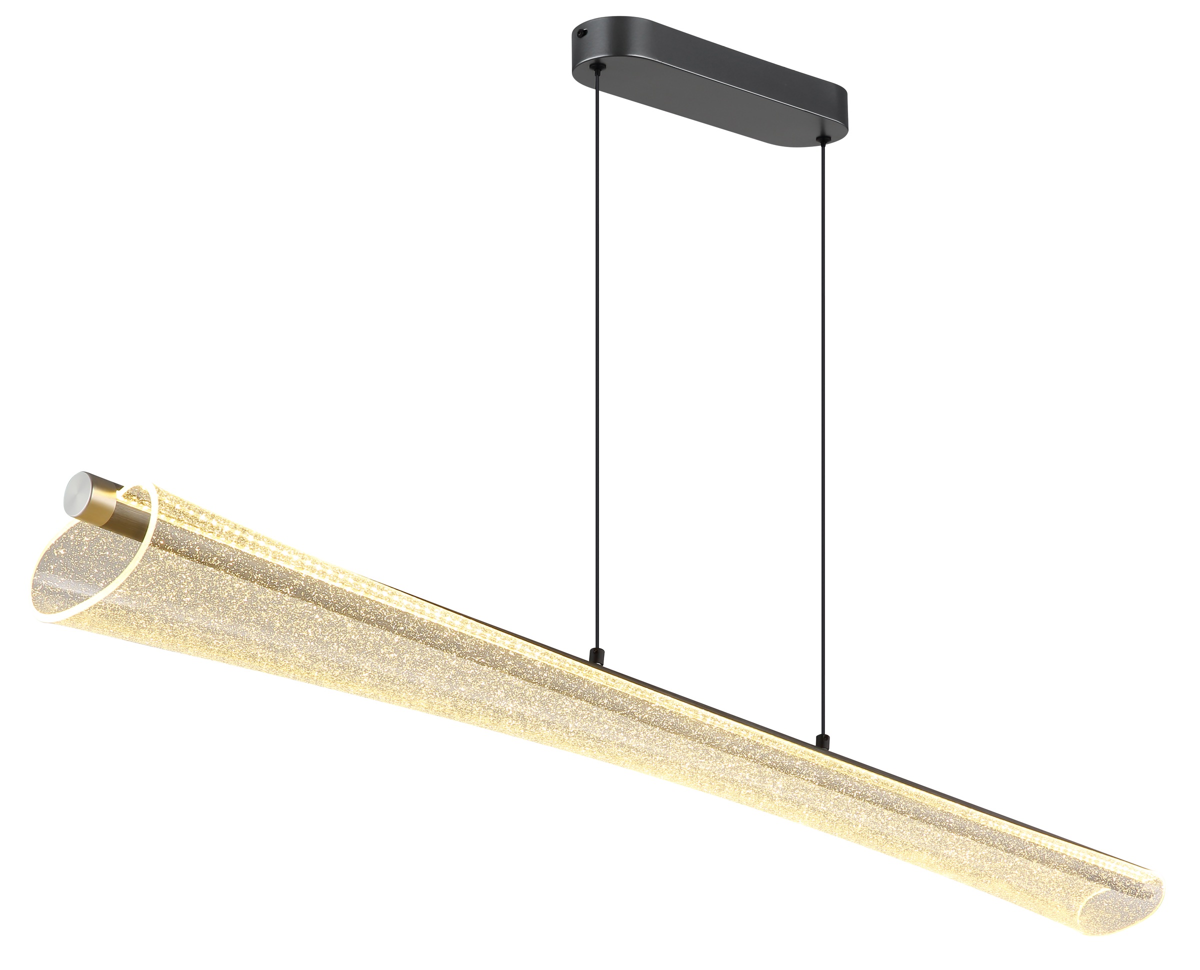 GLOBO LIGHTING Hängeleuchte »MALINDA« LED-Modul 1 Stk. Hängeleuchte anthrazit matt mit Acryl klar, dimmbar
