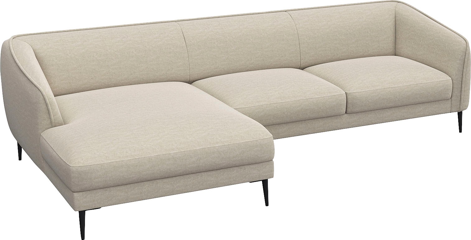FLEXLUX Ecksofa "Belle Designsofa, L-Form, B/T 288/149 cm", Skandinavisches günstig online kaufen