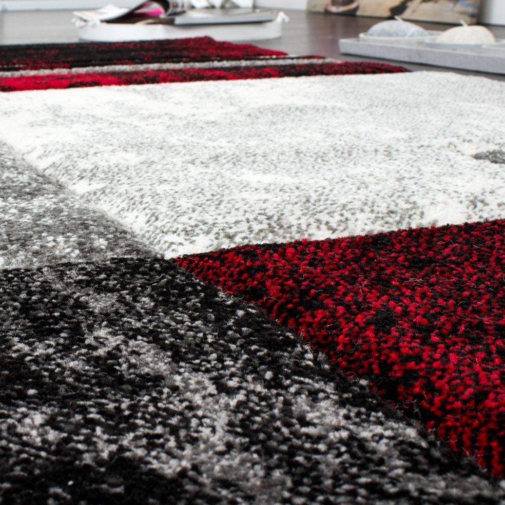 Paco Home Läufer »Diamond 663«, rechteckig, 18 mm Höhe, Teppich-Läufer, Kurzflor, Karo Muster, 3D-Design