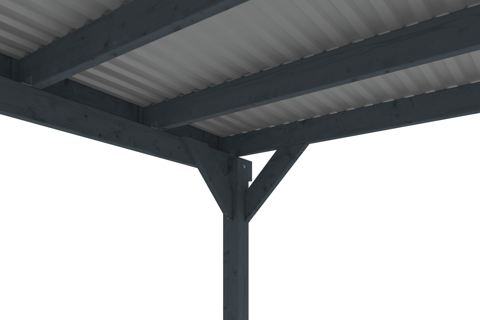 Skanholz Einzelcarport »Friesland Set 12«, Holz, 270 cm, Anthrazit