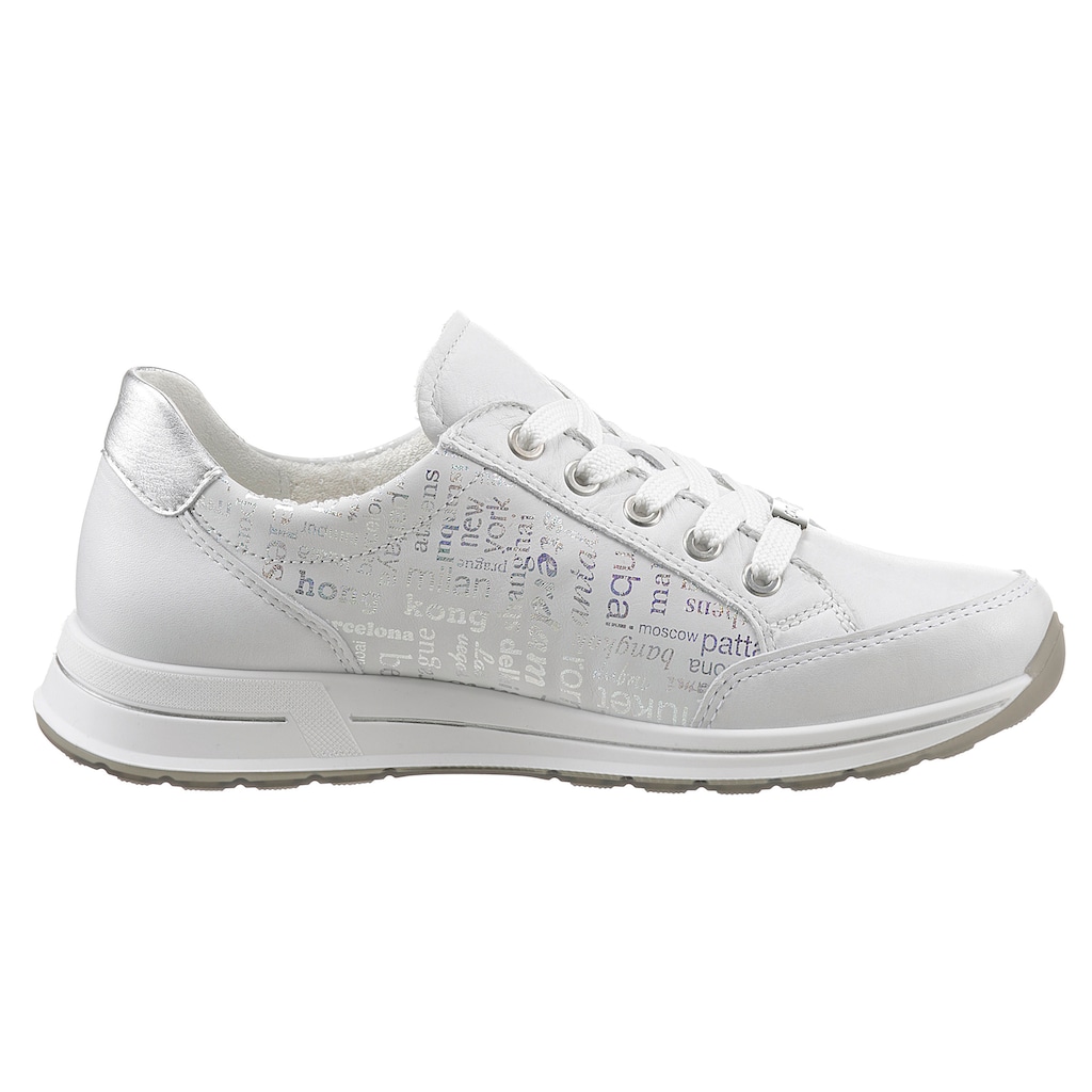 Marken Ara Ara Sneaker »OSAKA«, mit komfortabler Innensohle weiß-silberfarben