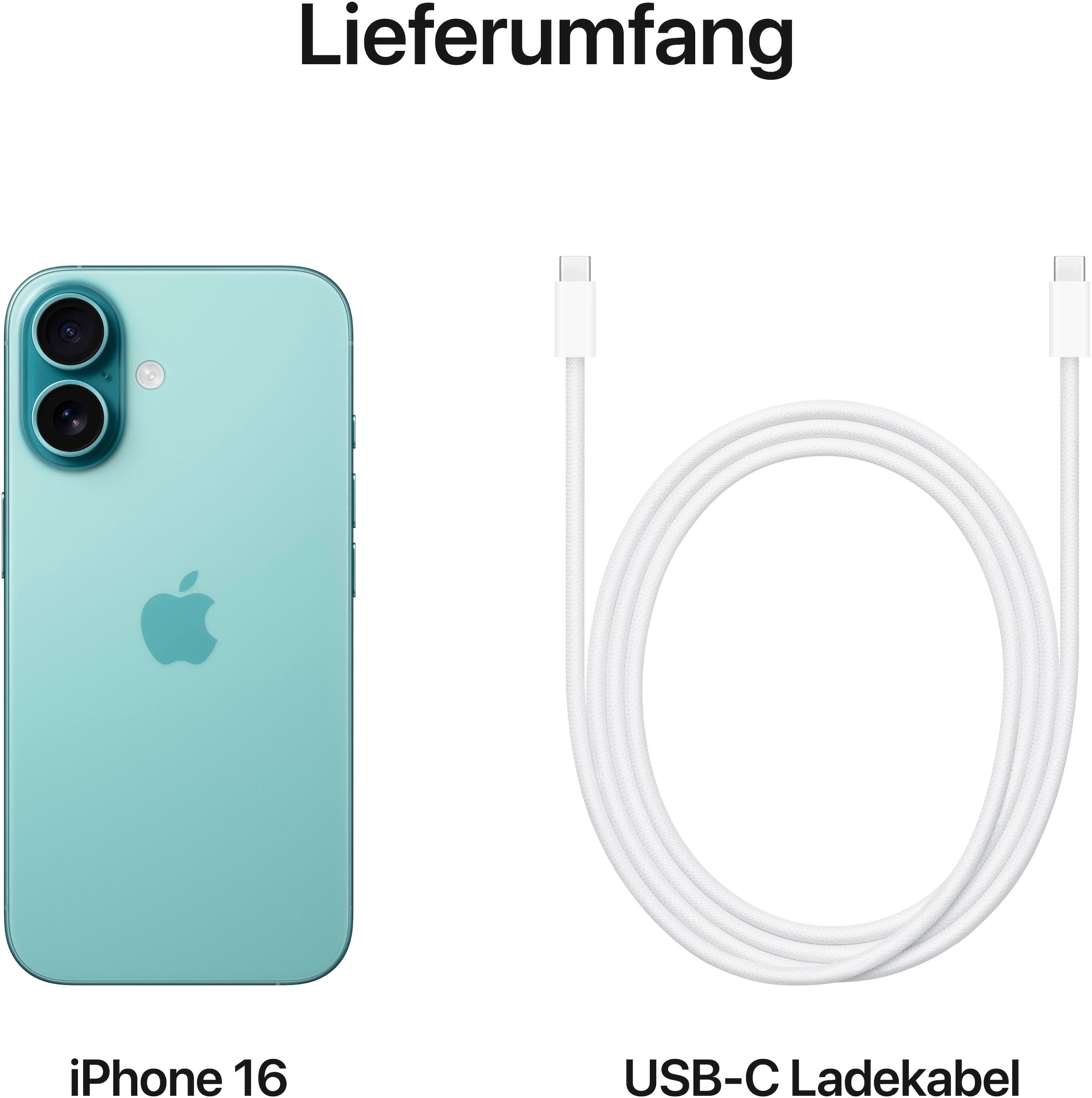 Apple Smartphone »iPhone 16«, Blaugrün