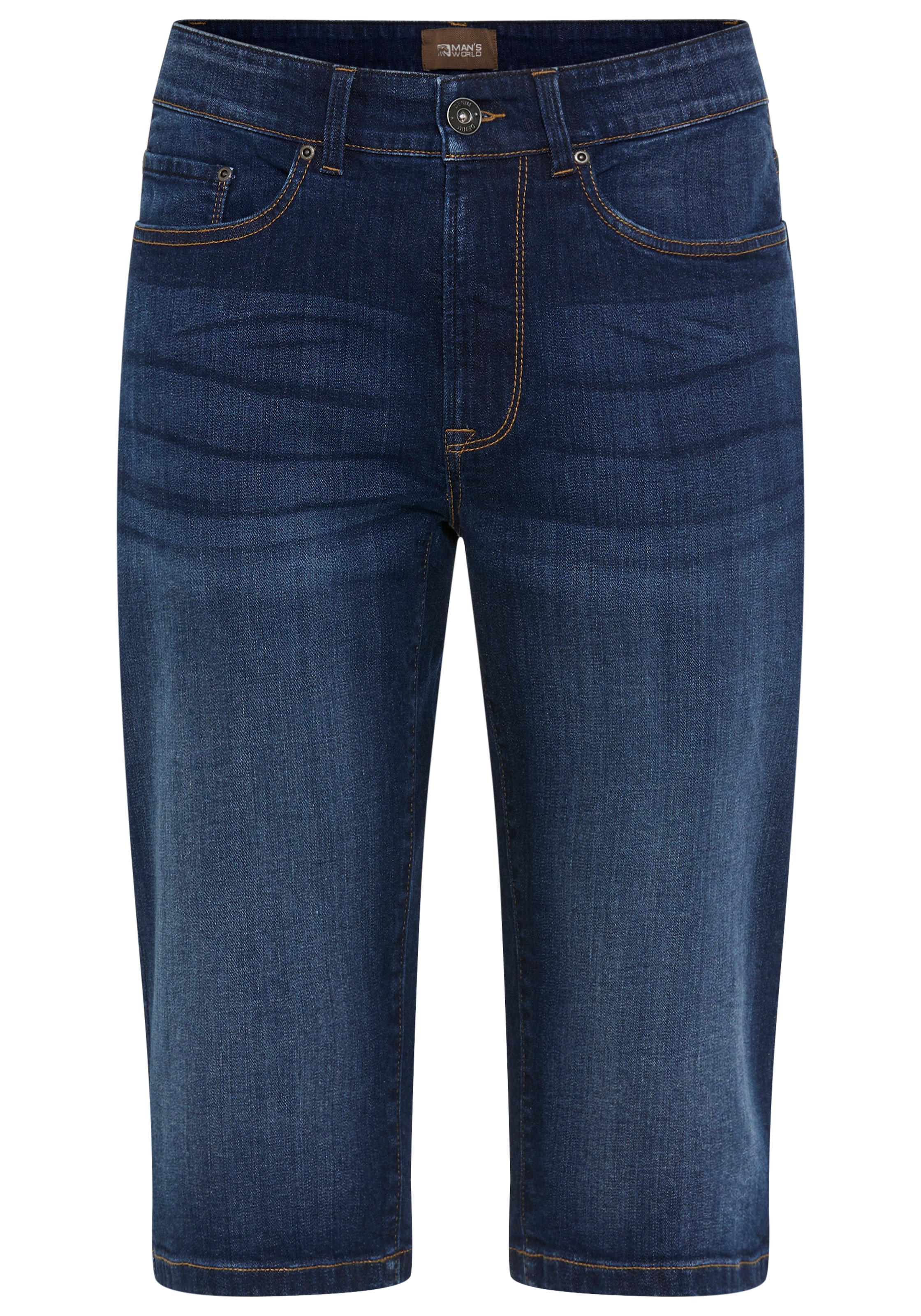 Man's World Plus Jeansbermudas »Große Größen« gerade geschnittenes Bein, normale Leibhöhe, Regular-Fit