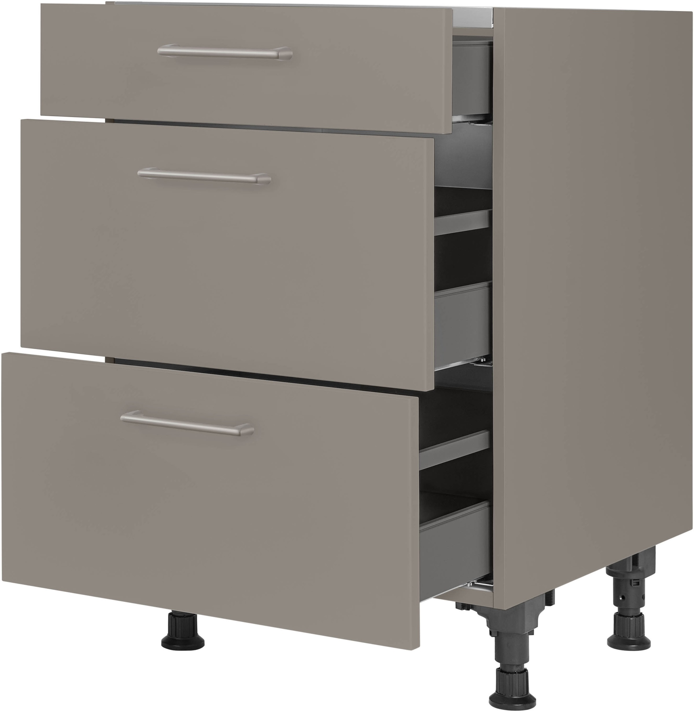 nobilia Kochfeldumbauschrank ""Laser", vormontiert, mit Schubkasten und Aus günstig online kaufen