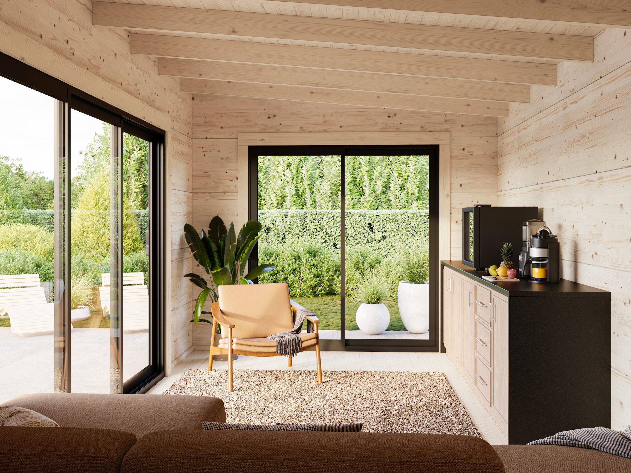 Palmako Gartenhaus »Grace Slide Plus« verschiedene Farben