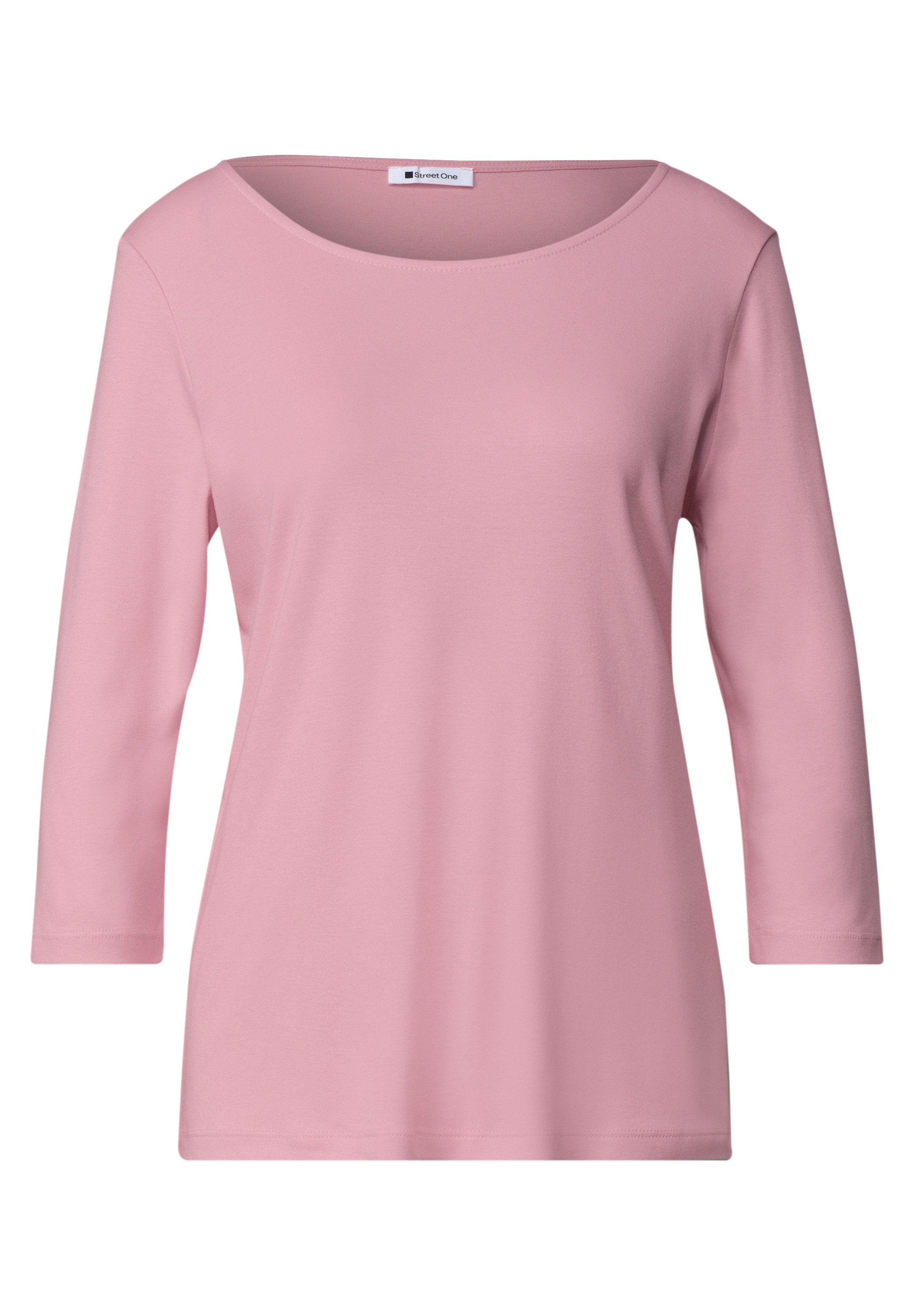 STREET ONE 3/4-Arm-Shirt mit U-Boot-Ausschnitt