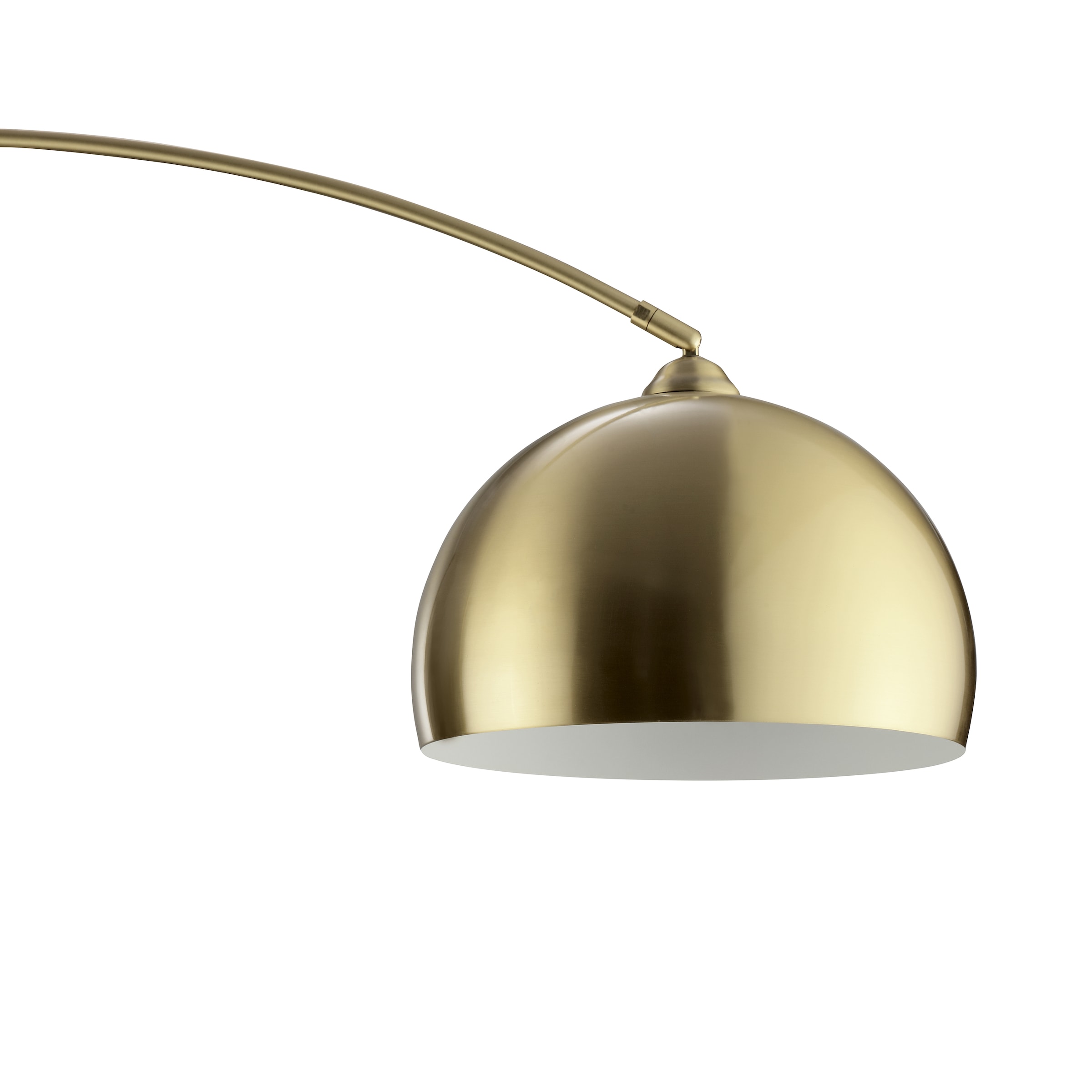 Brilliant Bogenlampe »Manor« E27 1 Stk. Bogen-Stehleuchte E27, 199 x 150 cm, messingfarben gebürstet