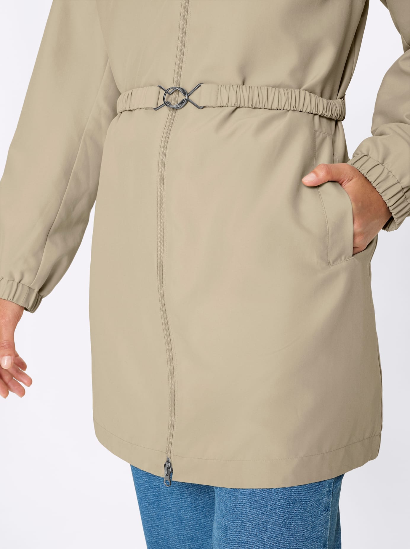 Classic Basics Langjacke mit Kapuze