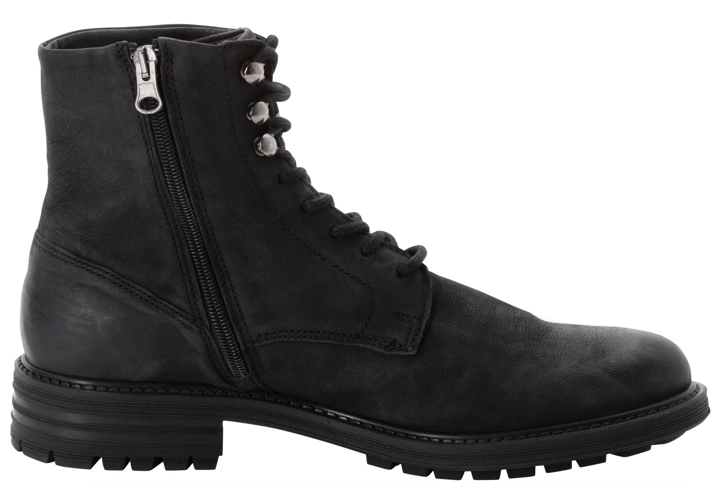 Thumbnail - Pantofola d´Oro Winterboots "CAMPIGLIO HIGH" rutschfeste Gummilaufsohle, Schaftform hoch, Schnürung, aus Leder