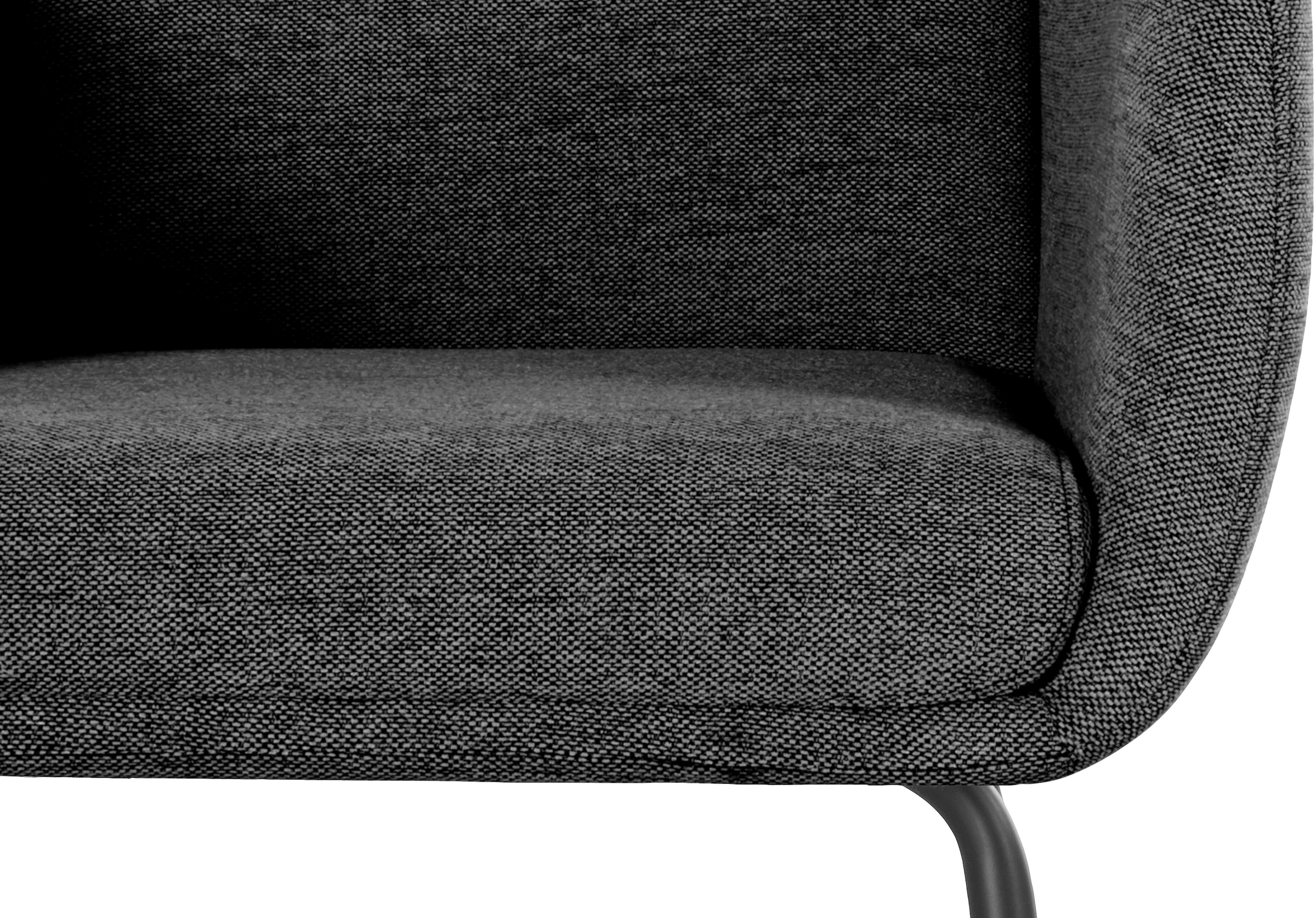 LeGer Home by Lena Gercke Esszimmerstuhl »Donnica, TOPSELLER!«, Webstoff, pflegeleichter Webstoff, schwarzen Metallbeinen