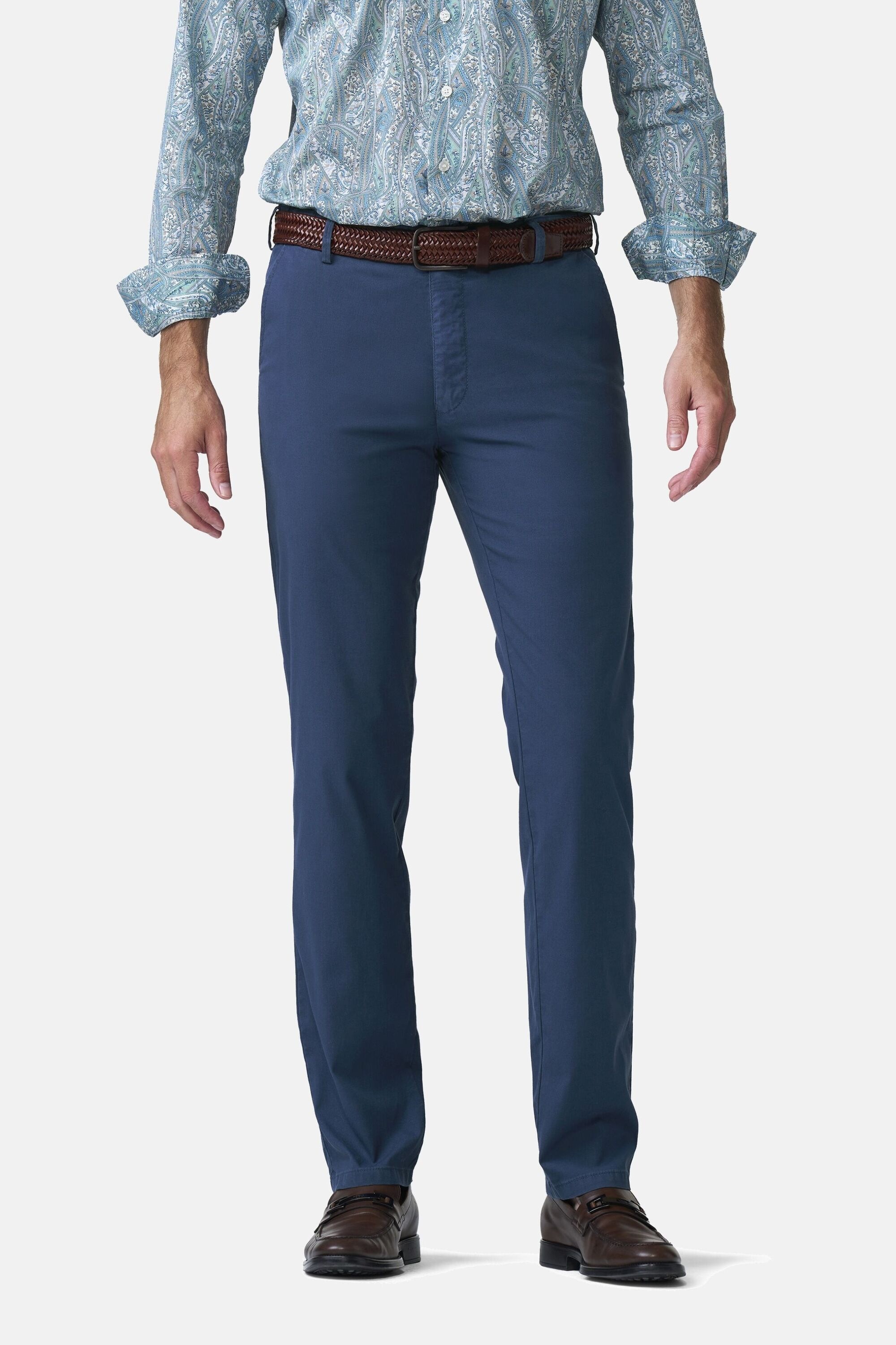 MEYER Chinos »Oslo 1-5081«  mit bundgewebtem Innenfutter