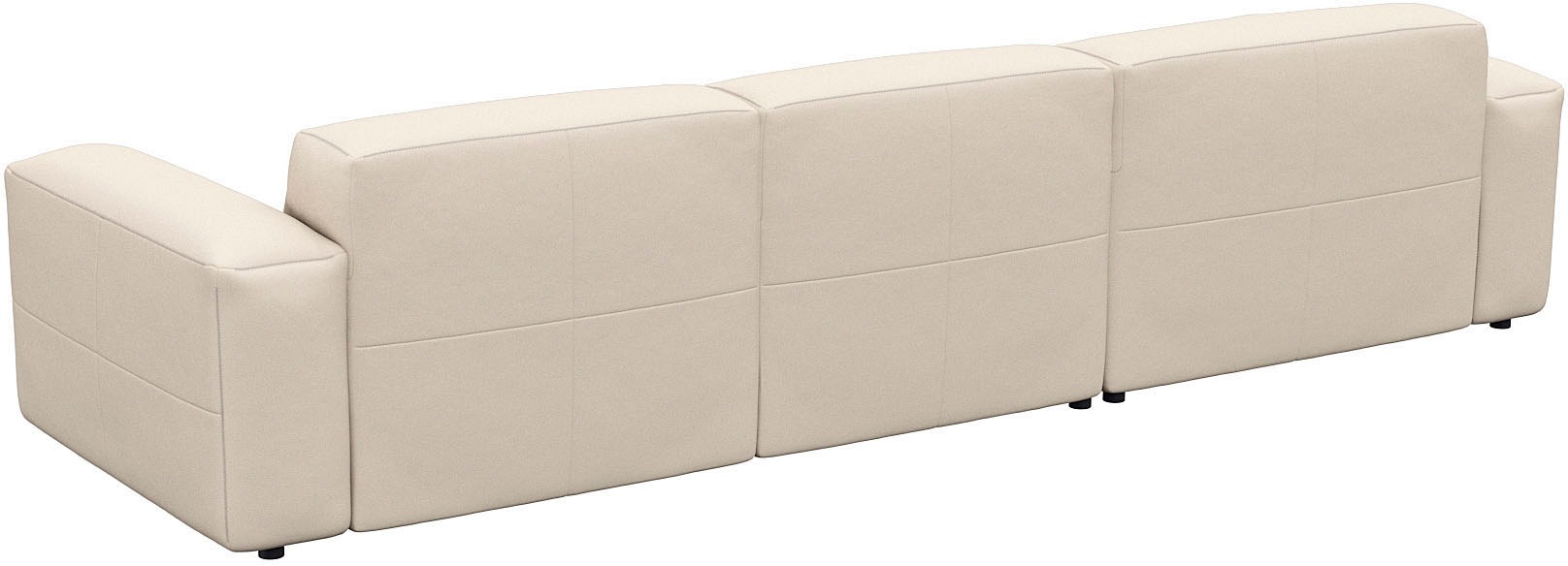 FLEXLUX Ecksofa »Lucera bequem und komfortabel durch hochwertigen Sitzaufbau, L-Form«, modern & anschmiegsam, Kaltschaum, Stahl-Wellenunterfederung