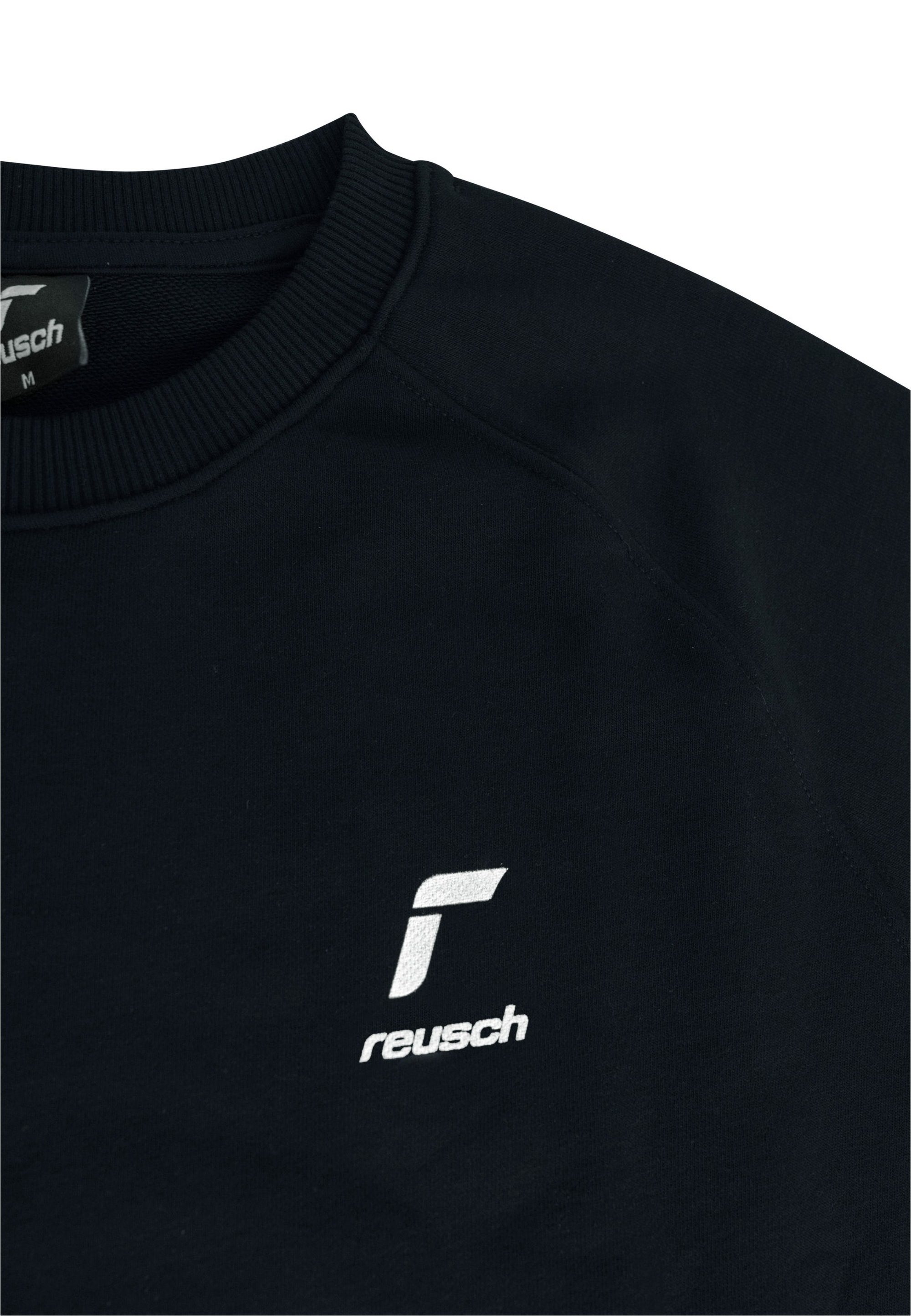 Sweatshirt REUSCH "Reusch Sweatshirt", Herren, Gr. L, dunkelblau, weiß, 85% Baumwolle, 15% Polyester, bedruckt, unifarben, normal, Rundhals, Sweatshirts Sweatshirt, mit bequemem Schnitt 2