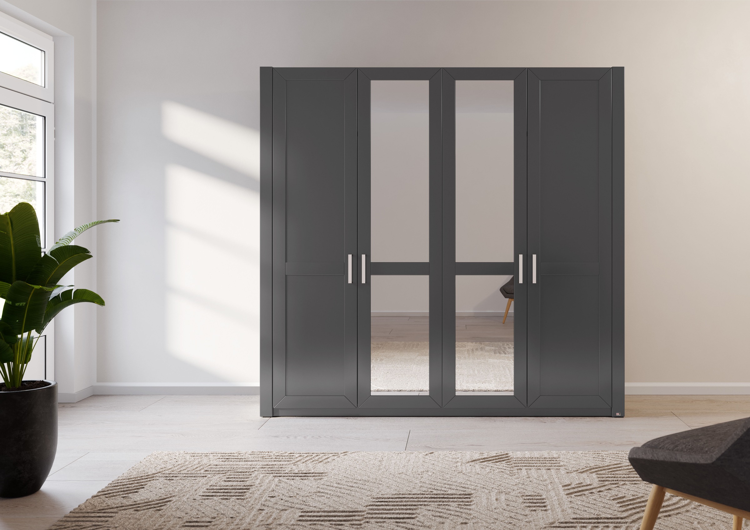 set one by Musterring Kleiderschrank "York Schlafen", (1 St.), mit Holz- un günstig online kaufen