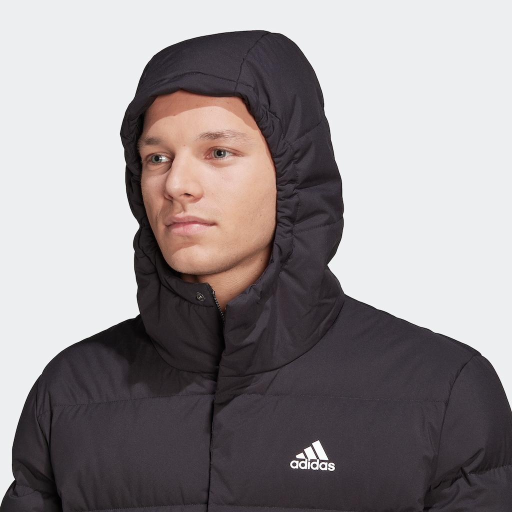 adidas Sportswear Outdoorjacke »HELIONIC HOODED DAUNENJACKE«, mit Kapuze