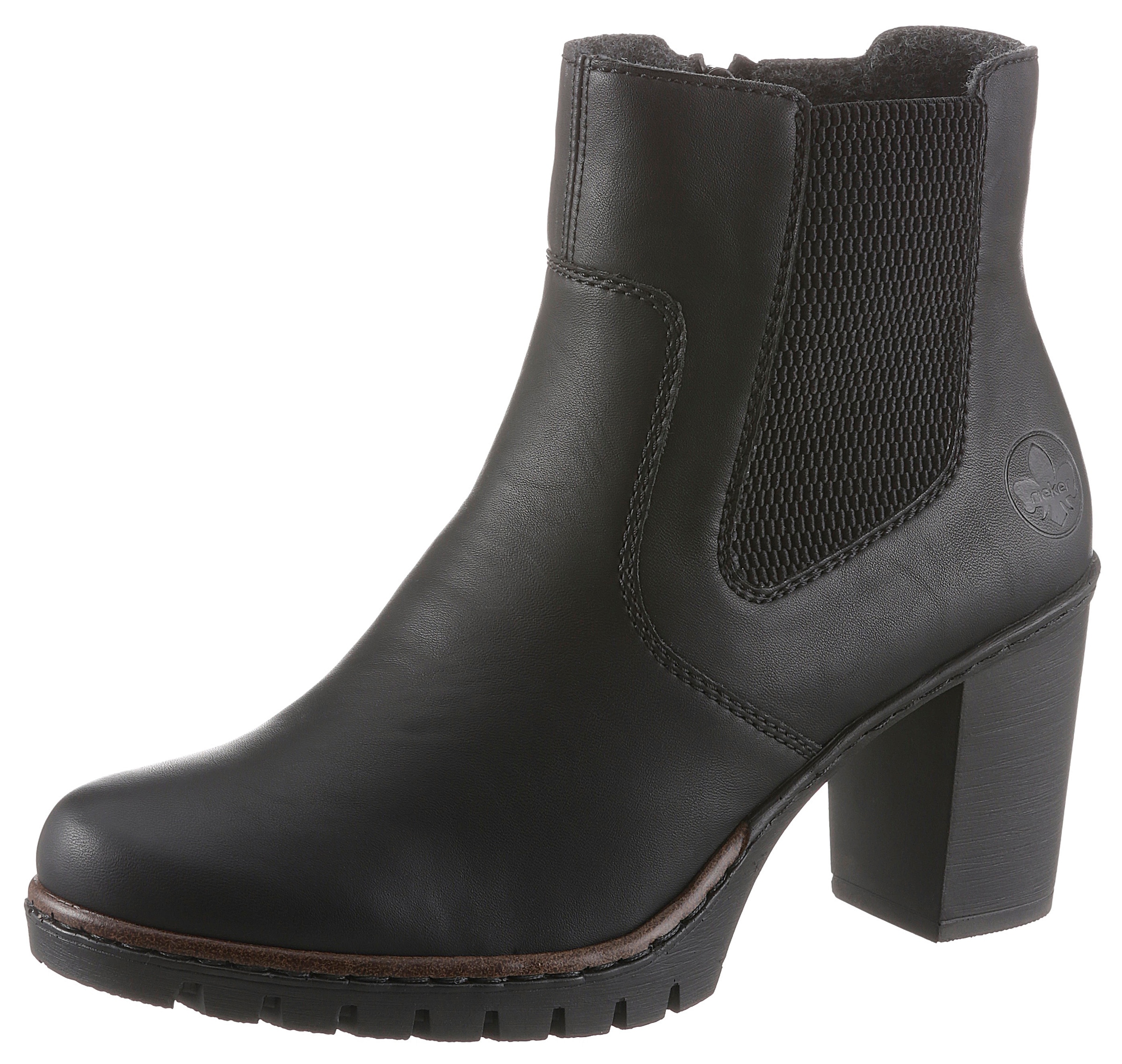 Rieker Stiefelette, Boots, Chelsea-Stiefelette, Blockabsatz, in elegantem L günstig online kaufen