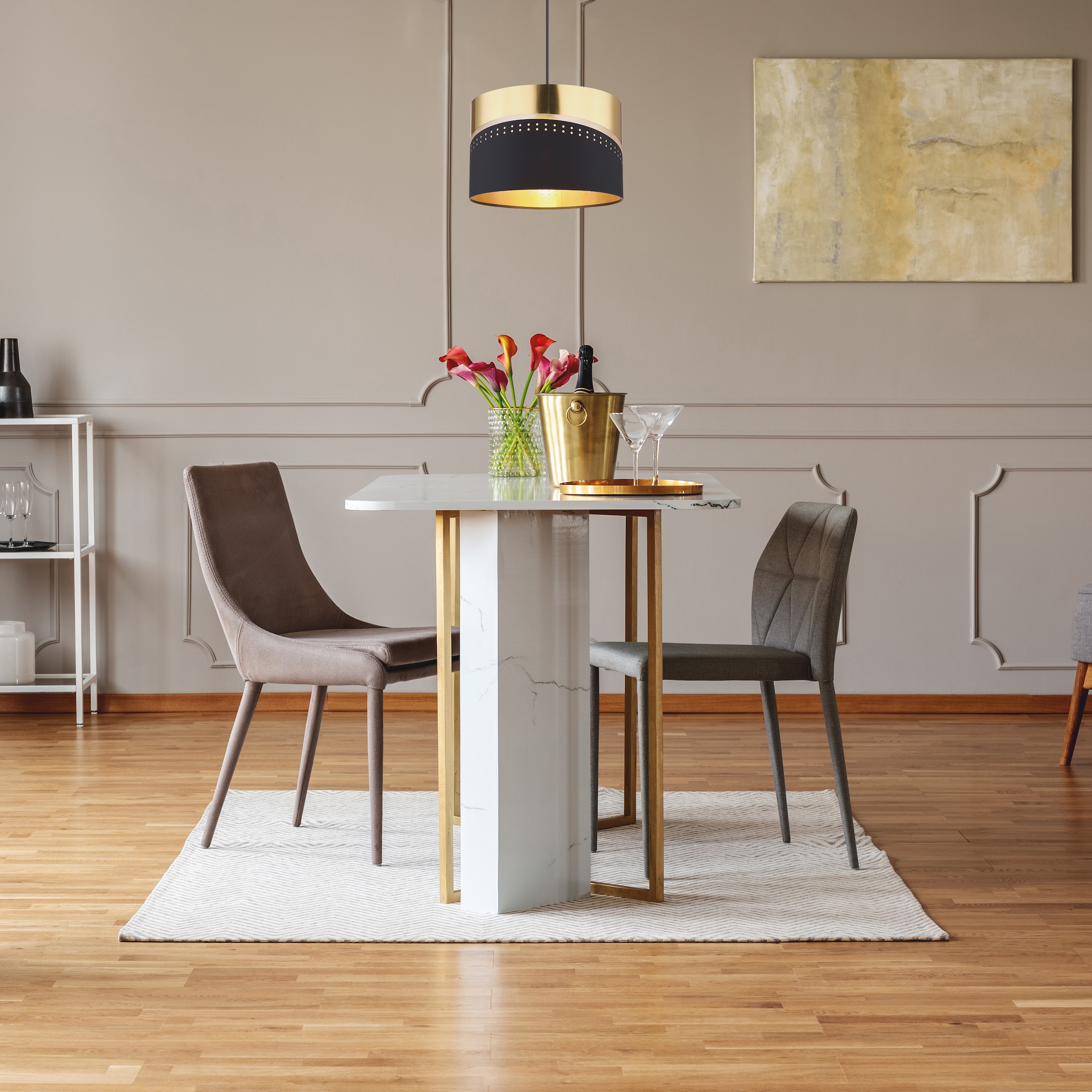 GLOBO LIGHTING Hängeleuchte »OR«, Leuchtmittel E27 | ohne Leuchtmittel, Hängelampe/Pendelleuchte/Esszimmer/Wohnzimmer/Esstisch